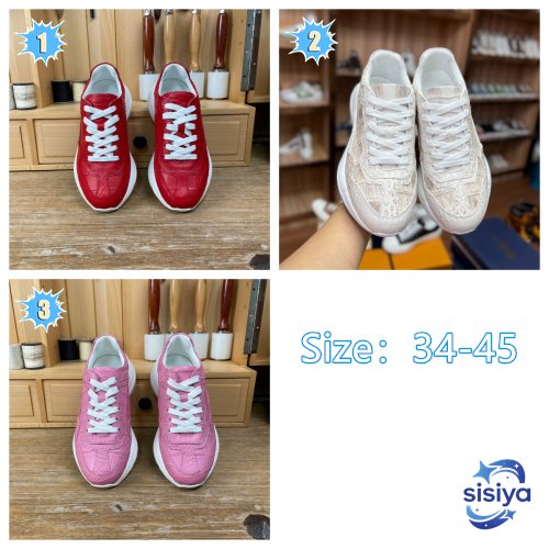 GUCCI crocodile leather casual sports shoes B012205