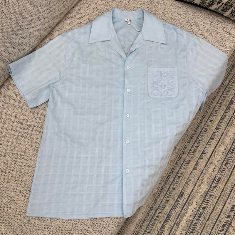 Loewe cotton jacquard short-sleeved shirt 10103