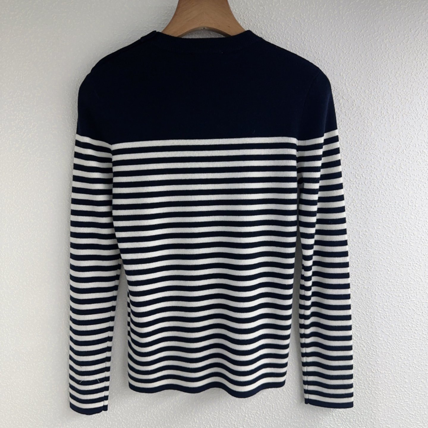 Prada Contrasting Color Stripes Logo Embroidered Round-neck Knit Shirt W6010202 - Image 4