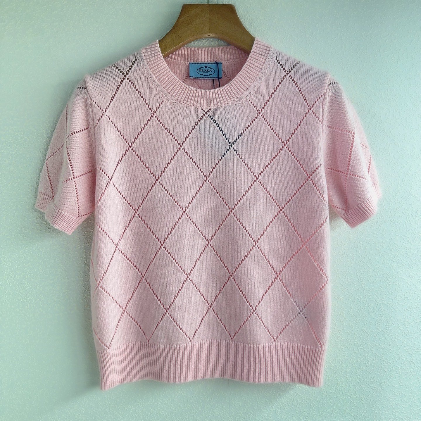 Prada check-pattern pullover short-sleeved knit shirt W6010203