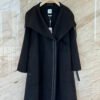Hermes 2025 Autumn/Winter New Collection Double-sided Tweed Wool and Cashmere Blended Coat  W6010501