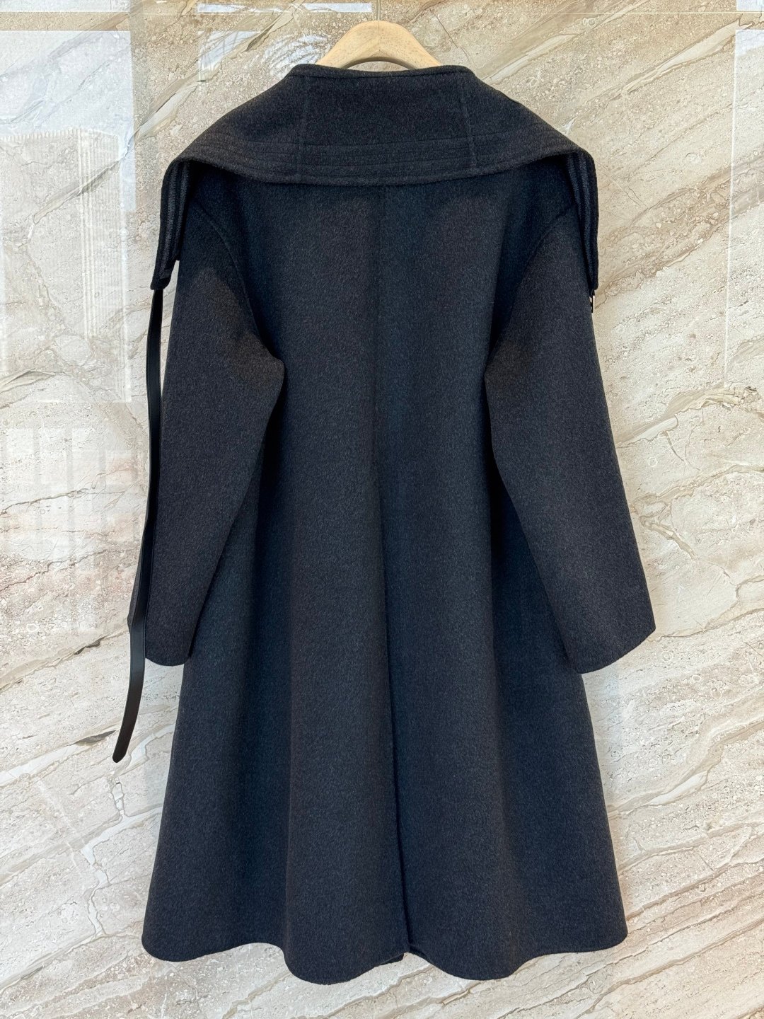 Hermes 2025 Autumn/Winter New Collection Double-sided Tweed Wool and Cashmere Blended Coat W6010501 - Image 2