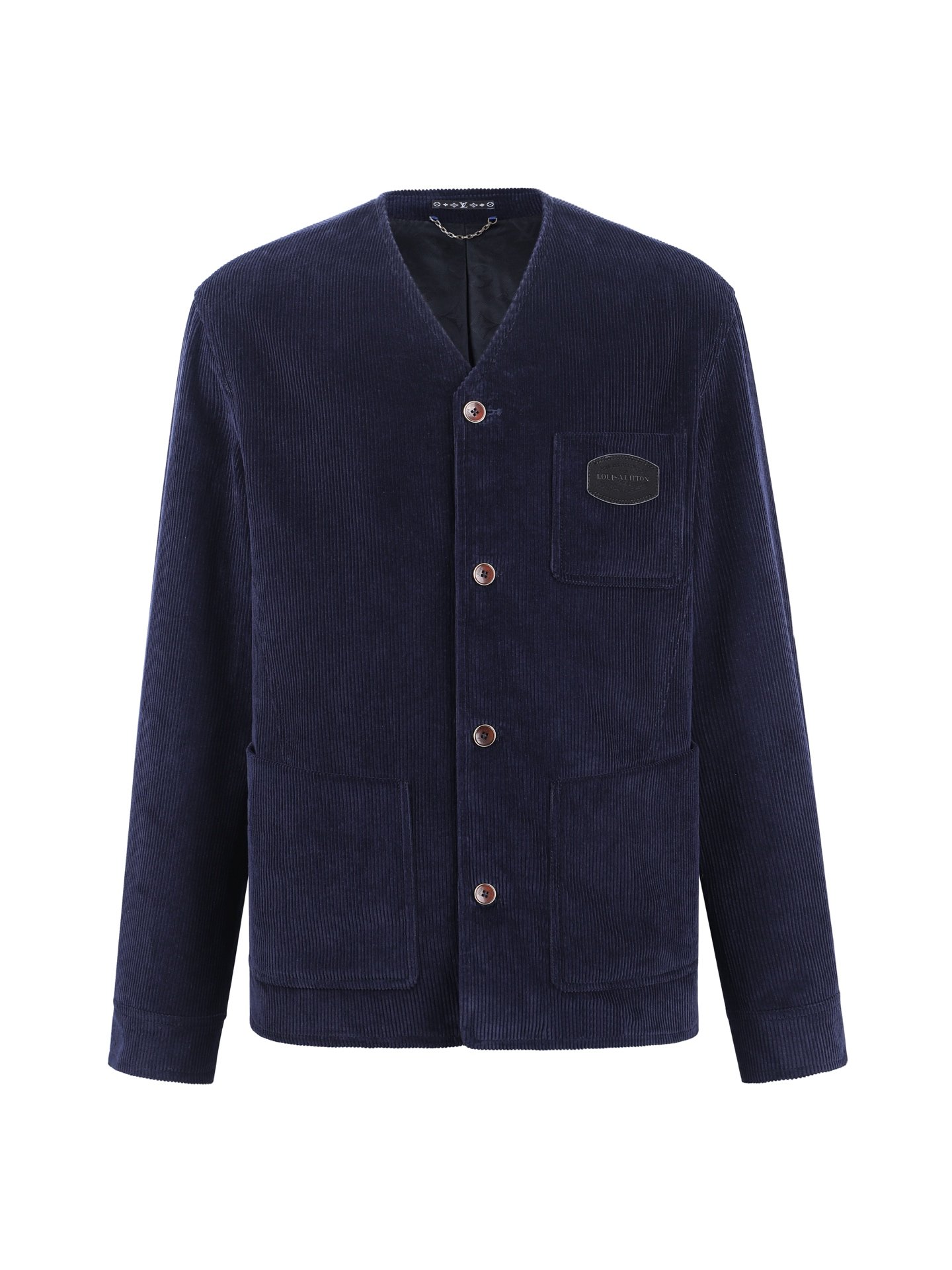 Louis Vuitton Corduroy Collarless Jacket M6010604