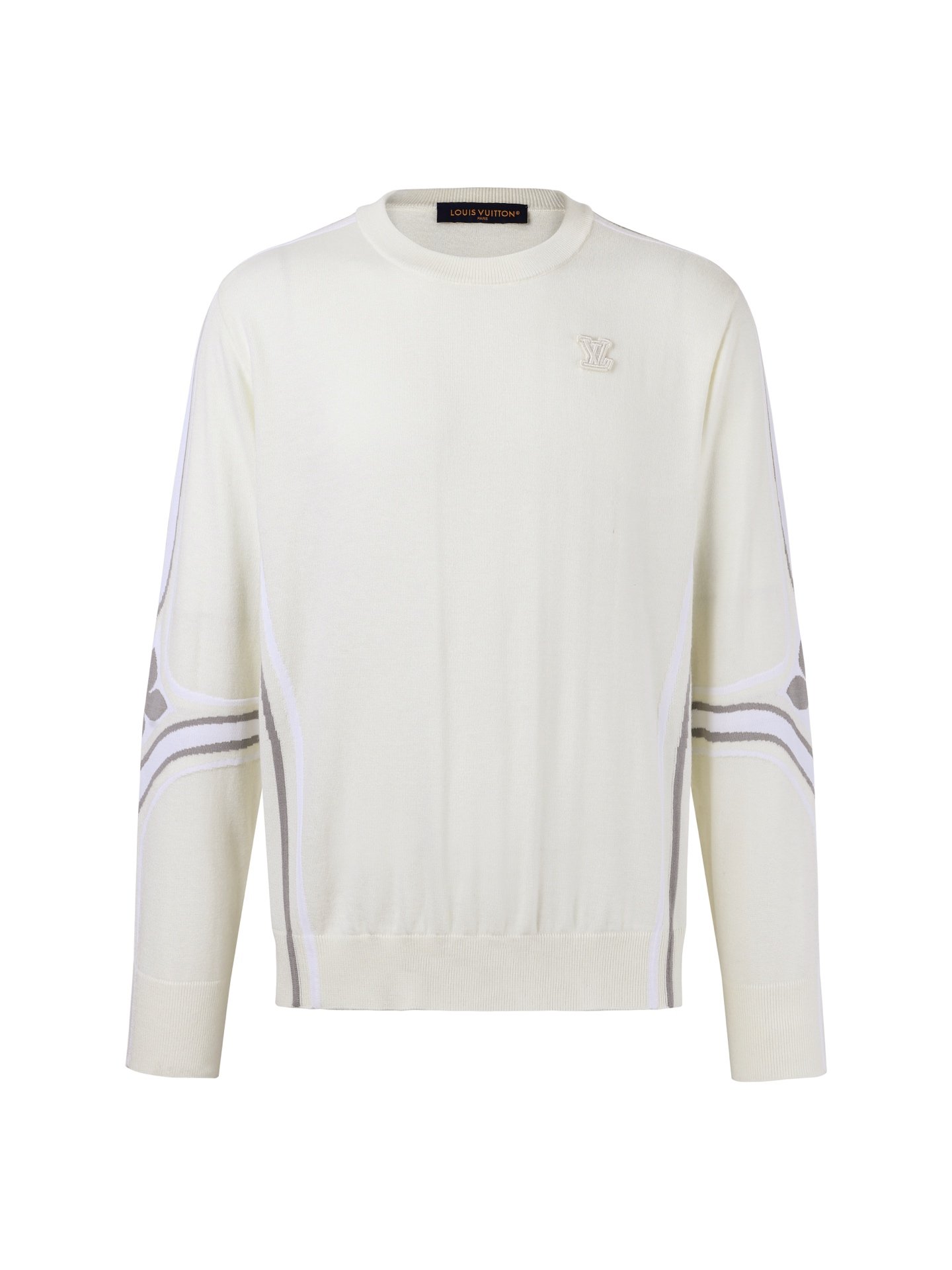 Louis Vuitton letter pattern arm decoration floral knitted sweater M6010608