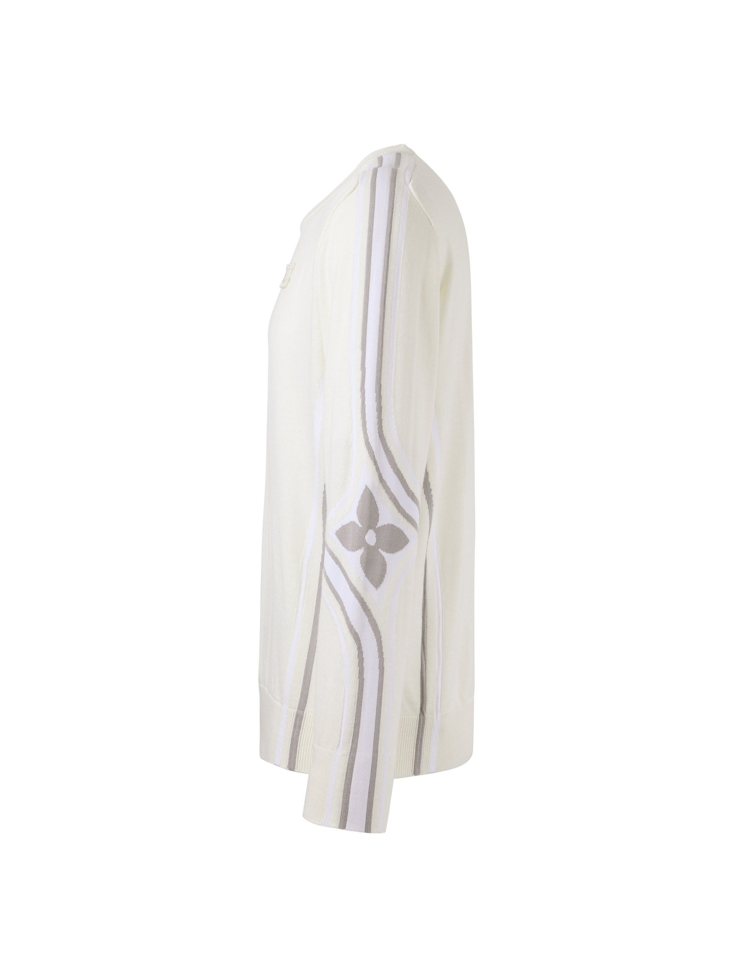 Louis Vuitton letter pattern arm decoration floral knitted sweater M6010608 - Image 5