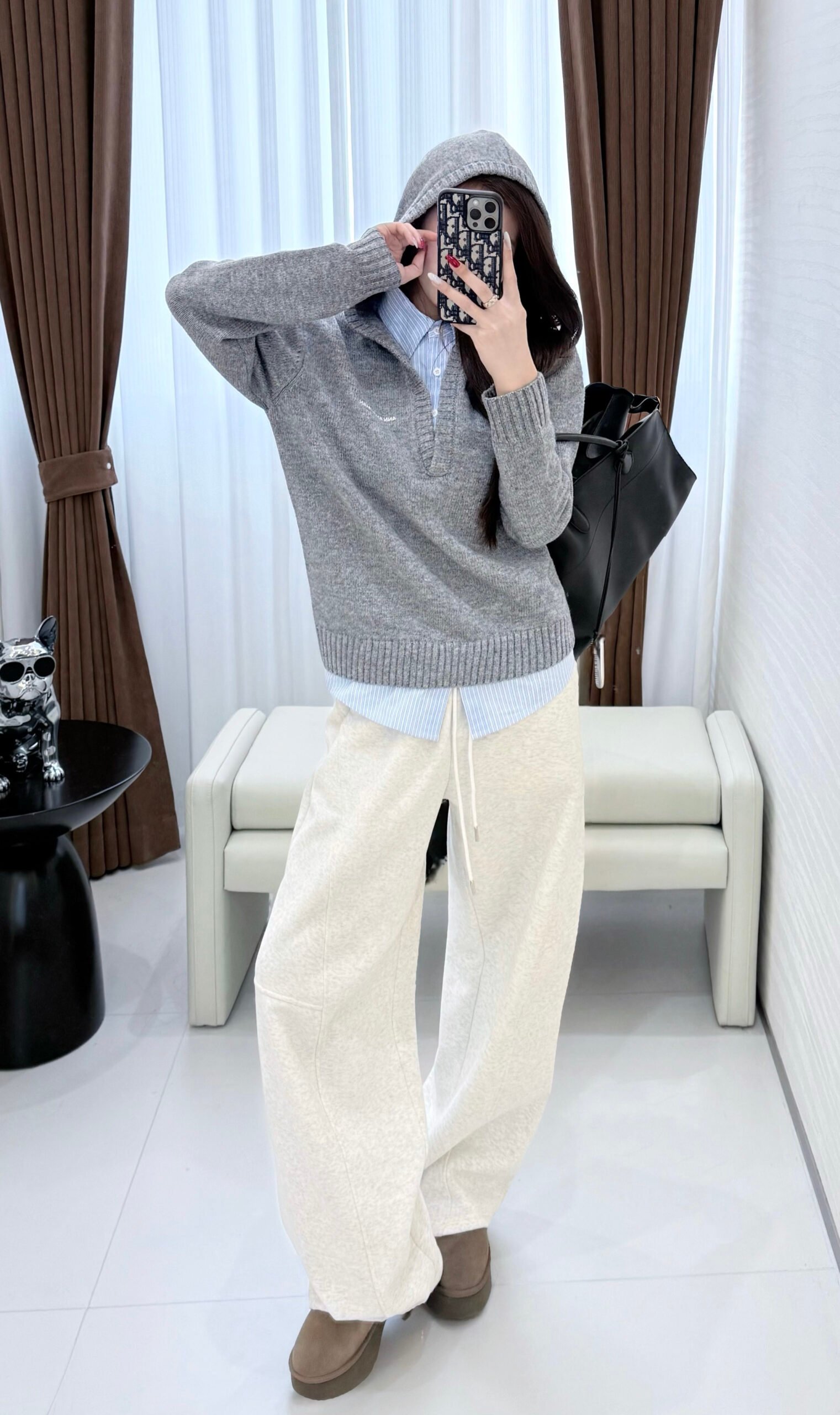 Ann Andelman Gray Two-Piece Detachable Shirt W6010902 - Image 10