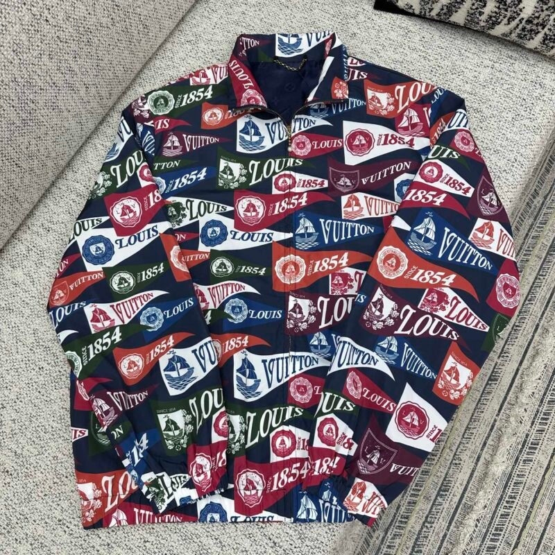 LV Windproof Full-Print V-Neck Jacket M6010905