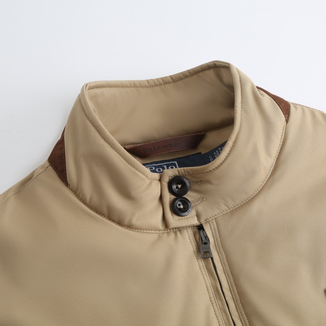Polo Ralph Lauren beige gabardine logo jacket M6011204 - Image 5
