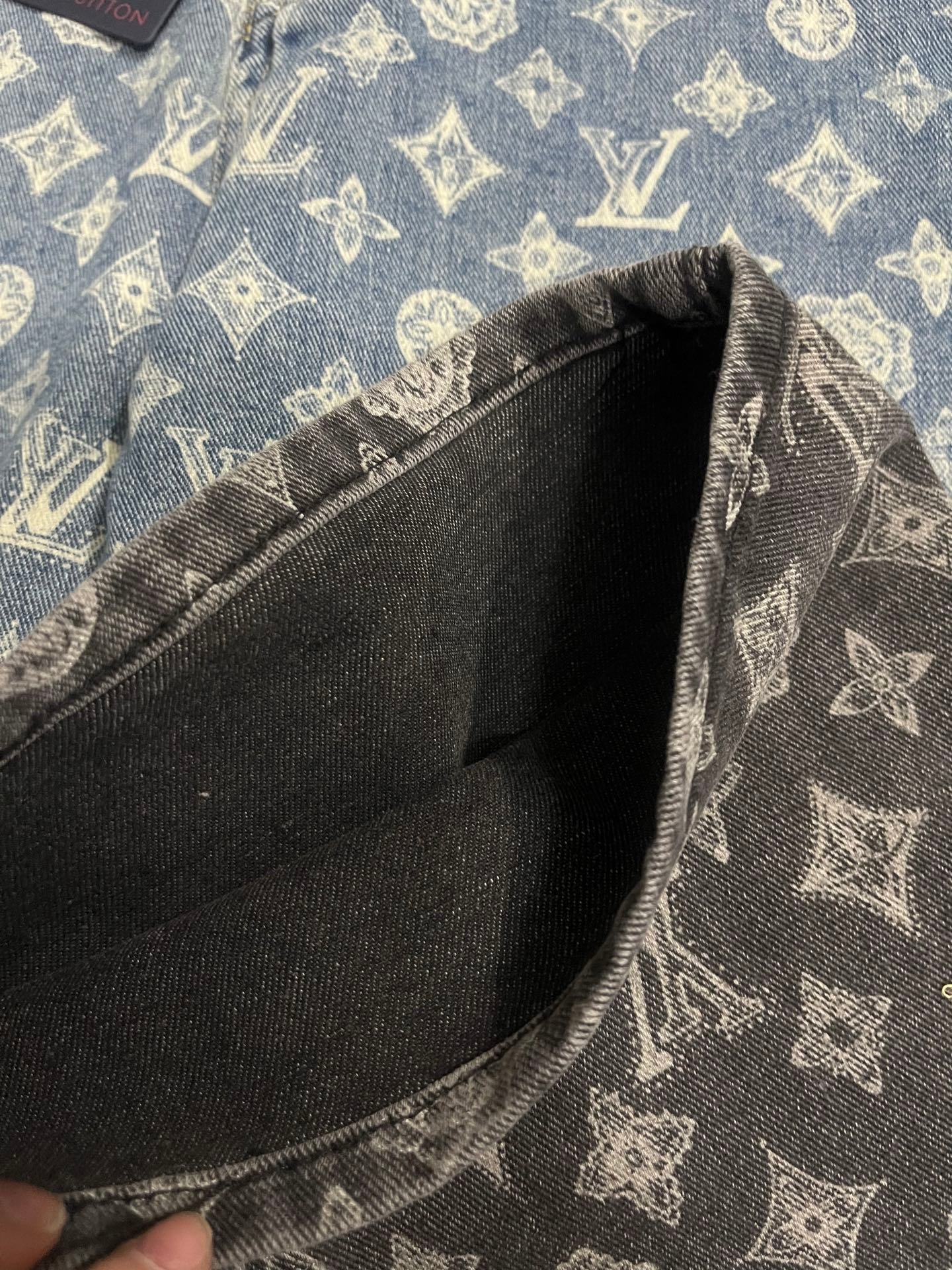 LV Three-Dimensional Printing Denim Wide-leg Pants W6011206 - Image 5