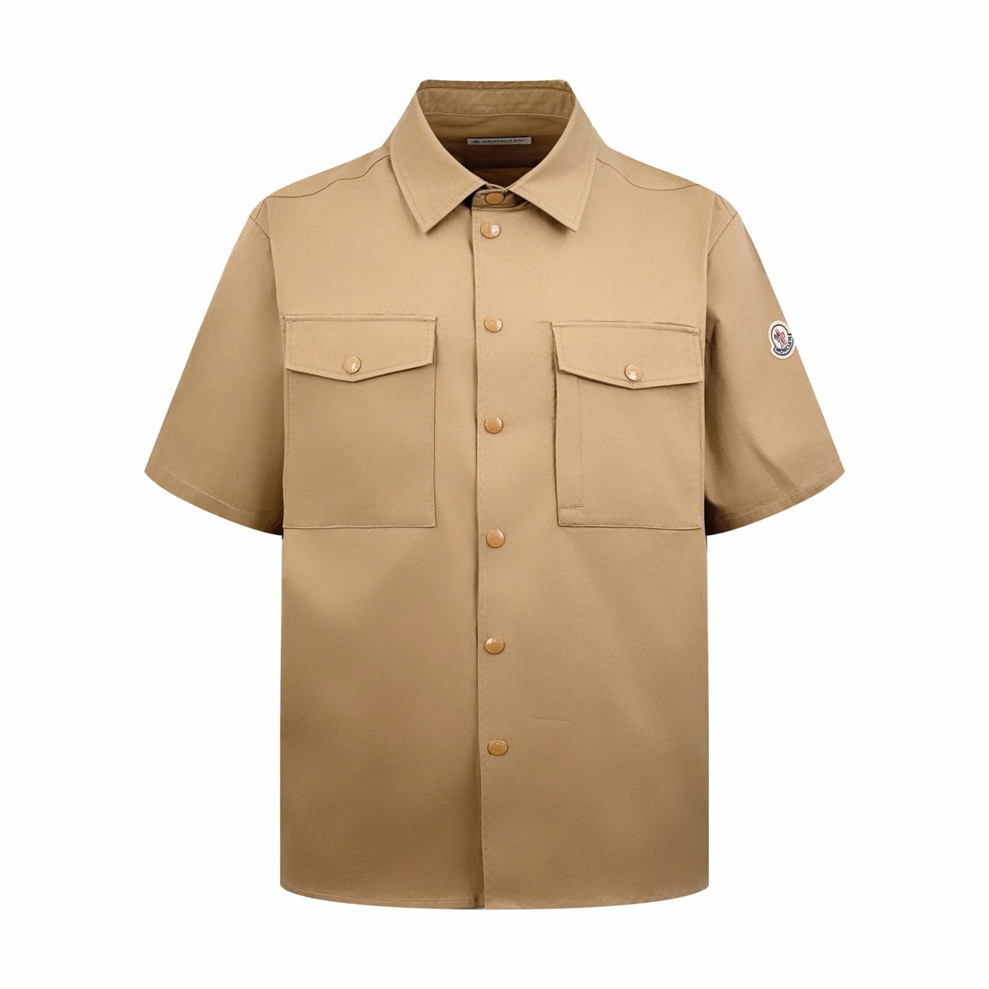 Moncler Cotton Gabardine Short Sleeve Shirt M6011304 - Image 2