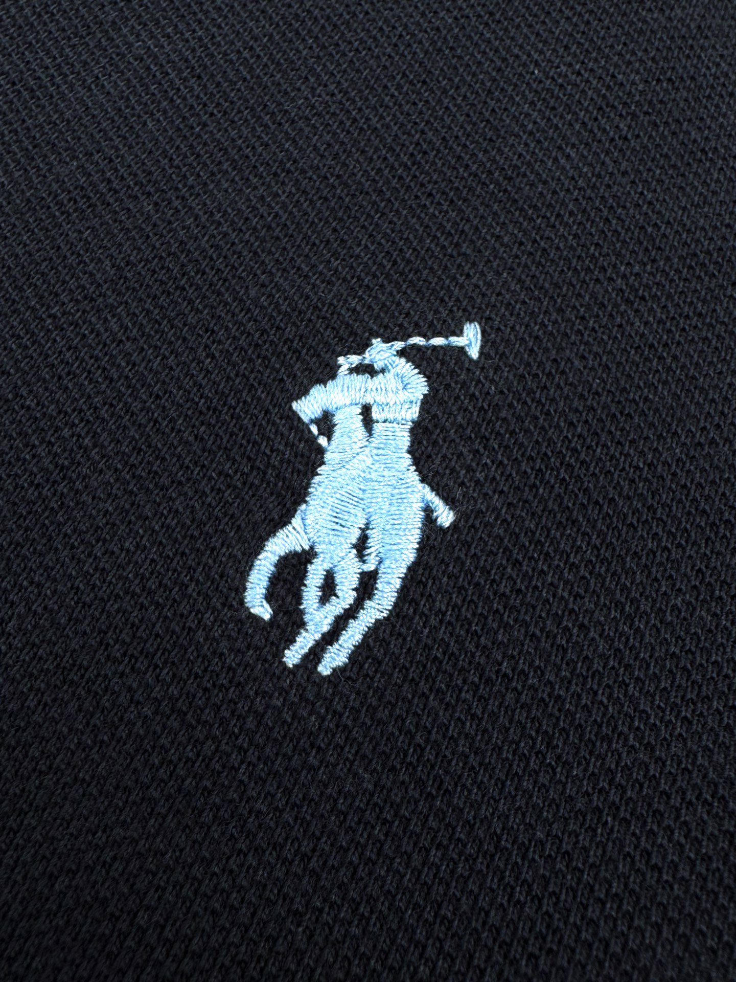 Polo Ralph Lauren Navy Cotton Mesh Slim-Fit Polo Shirt M6011401 - Image 6
