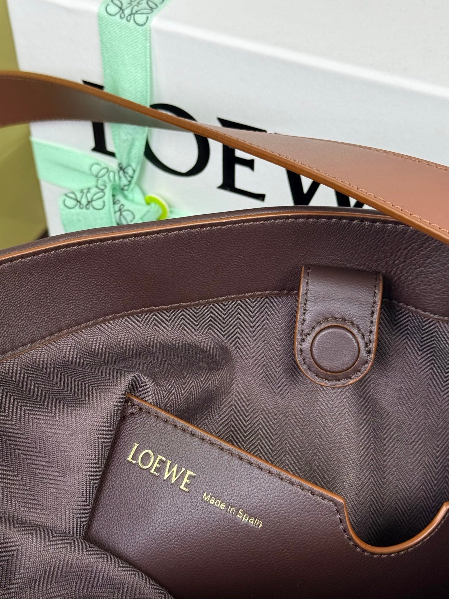 Loewe Draped tote in mellow nappa lambskin B6011601 - Image 9