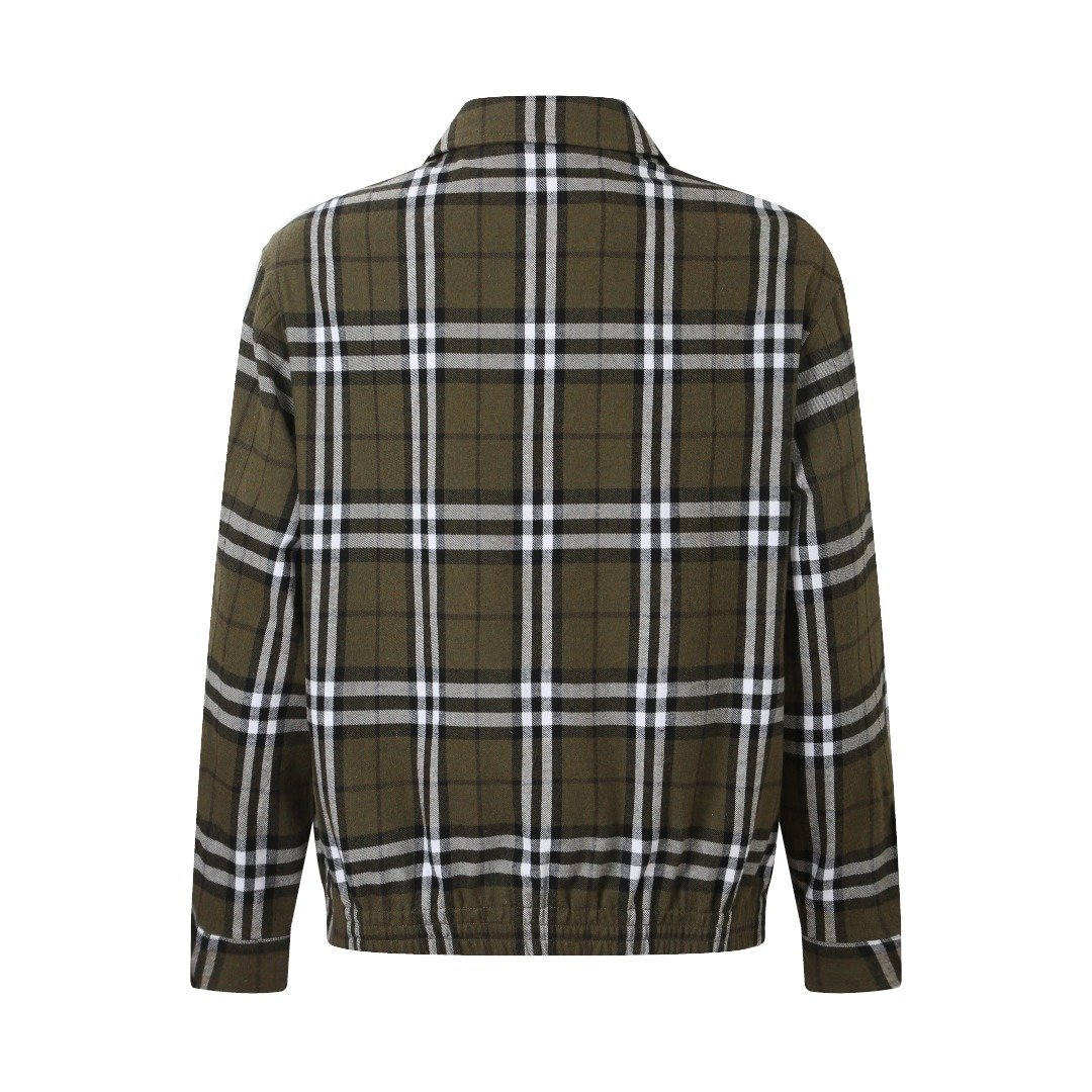 BURBERRY Check pattern wool Harrington Jacket M6011604 - Image 3
