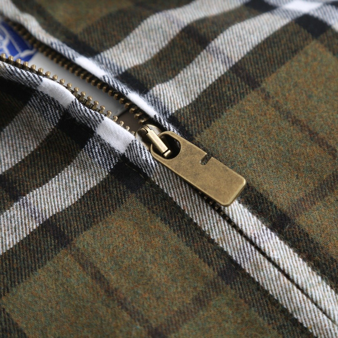 BURBERRY Check pattern wool Harrington Jacket M6011604 - Image 5