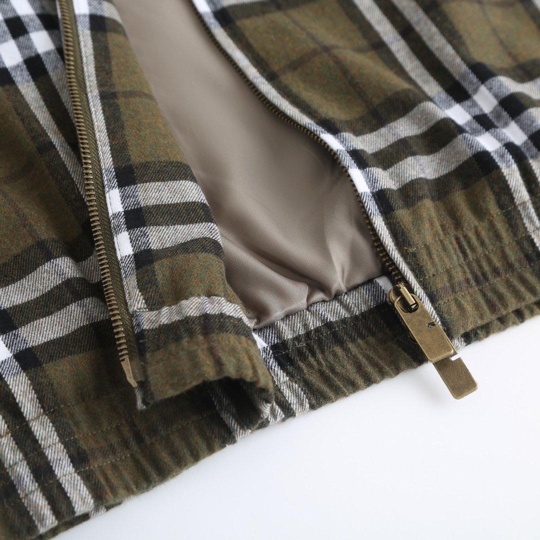BURBERRY Check pattern wool Harrington Jacket M6011604 - Image 8