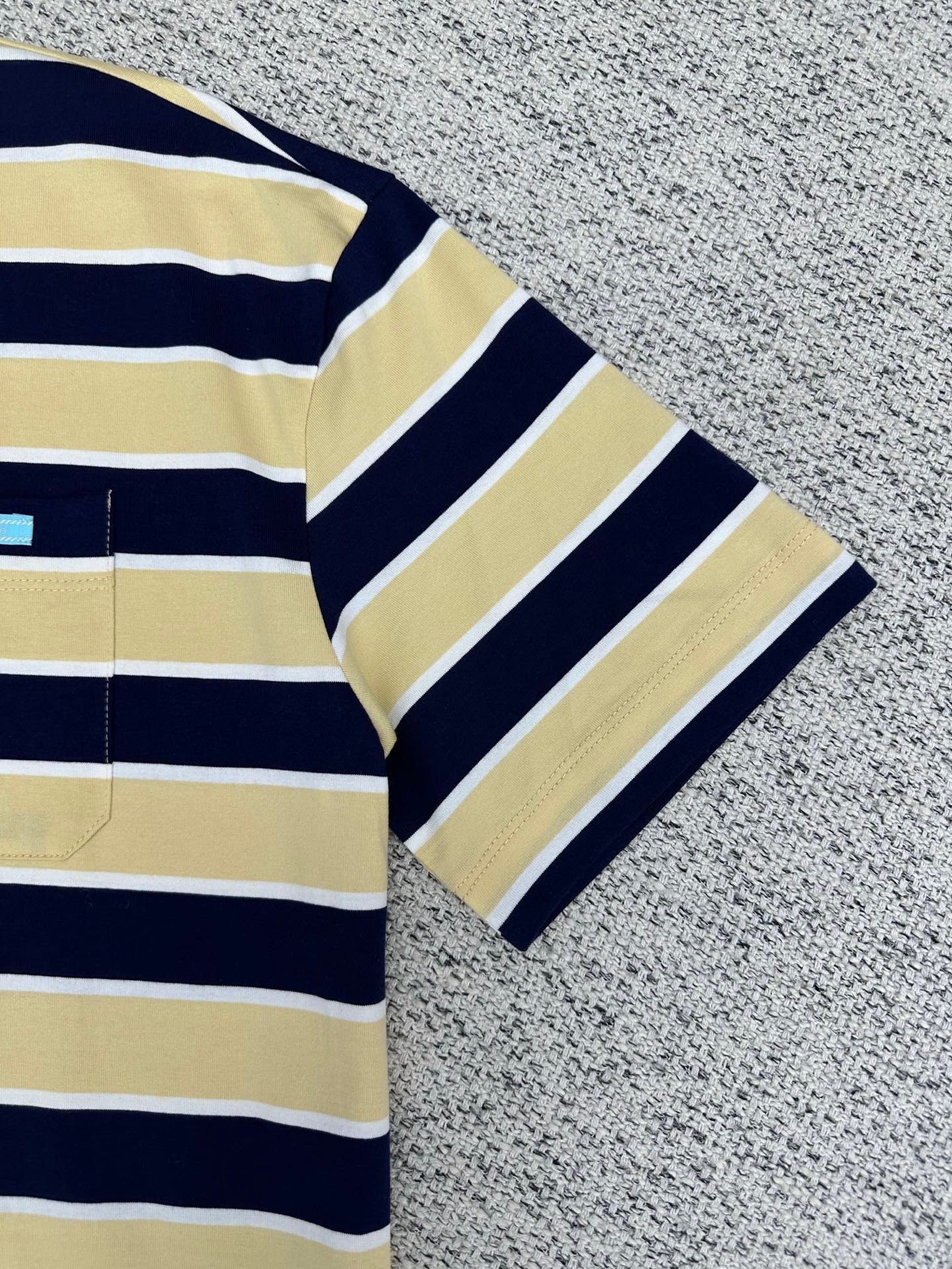 Prada Striped Lisle Thread T-Shirt M6011701 - Image 6