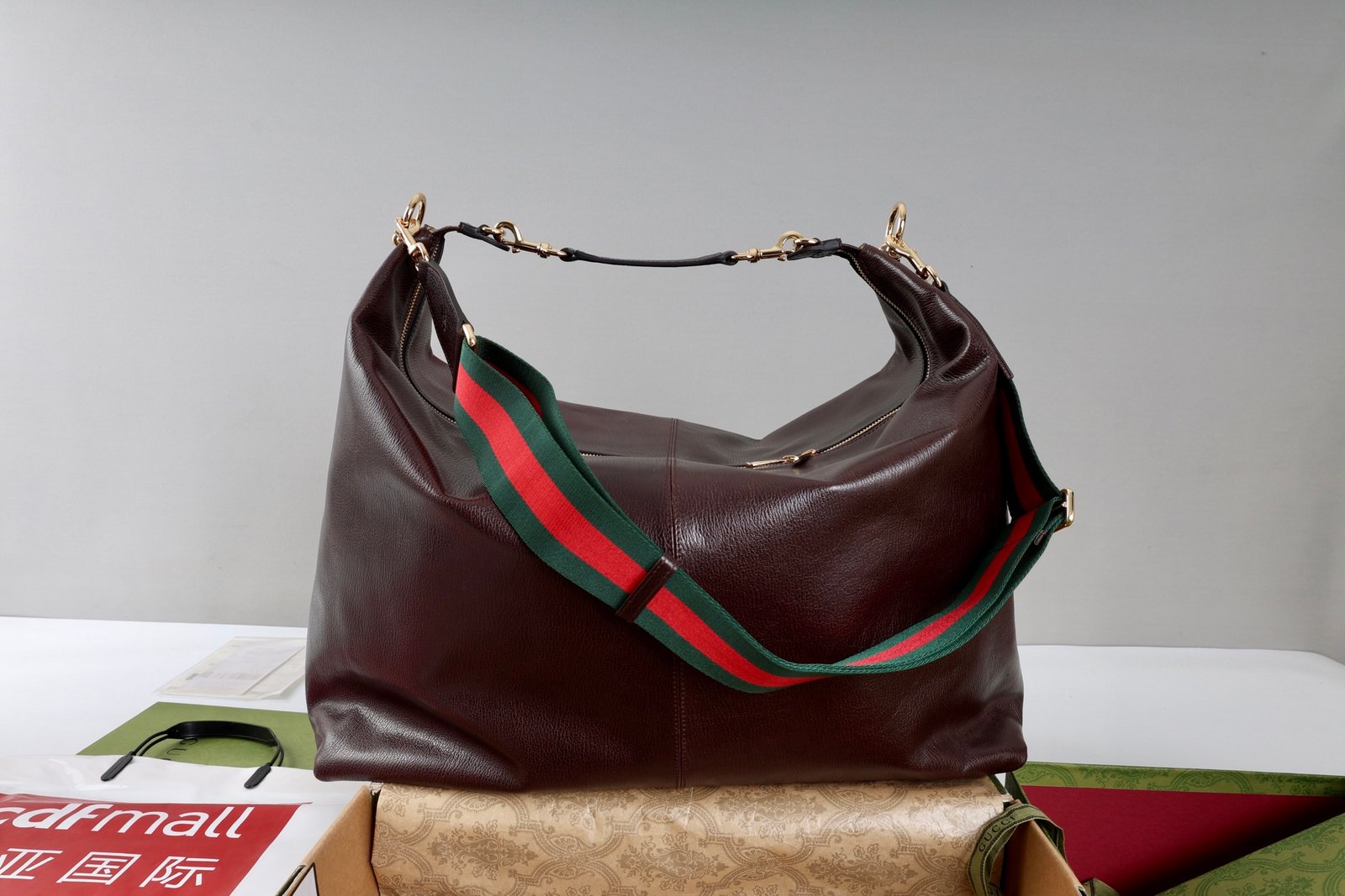 GUCCI Shopping bag full grain cow leather B6011801 46×29×20cm - Image 5