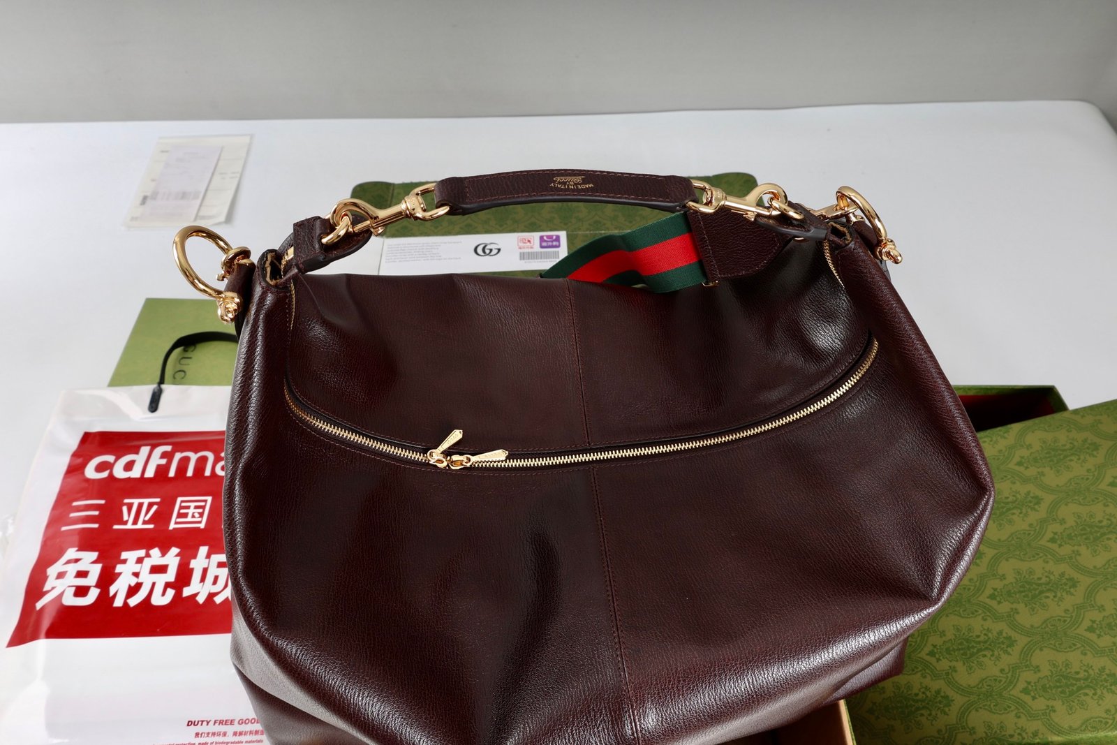 GUCCI Shopping bag full grain cow leather B6011801 46×29×20cm - Image 4