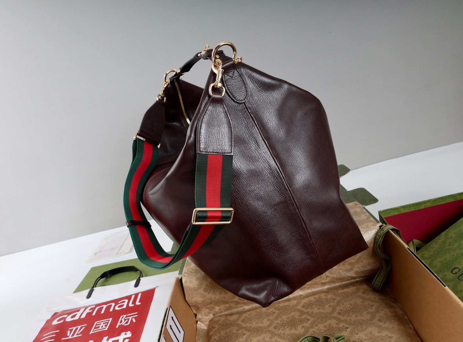 GUCCI Shopping bag full grain cow leather B6011801 46×29×20cm - Image 3