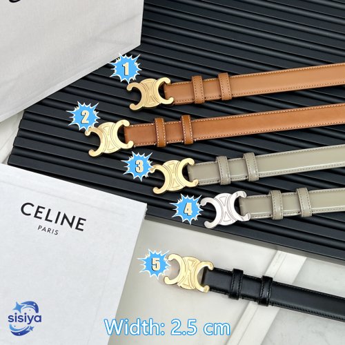 CELINE Medium 25MM Triomphe Belt B6011903