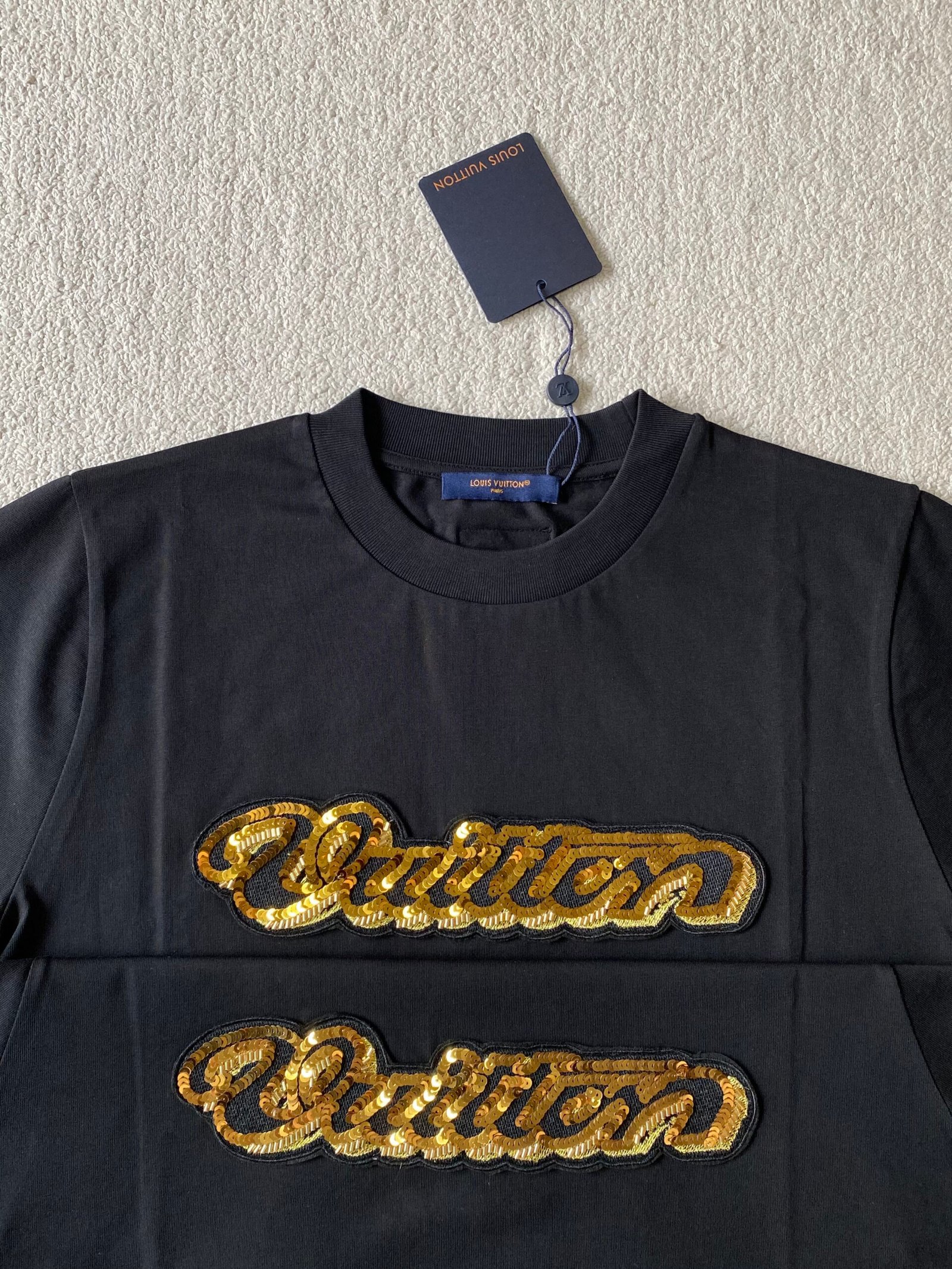 LV gold plate round-neck short-sleeved shirt M6012005 - Image 5