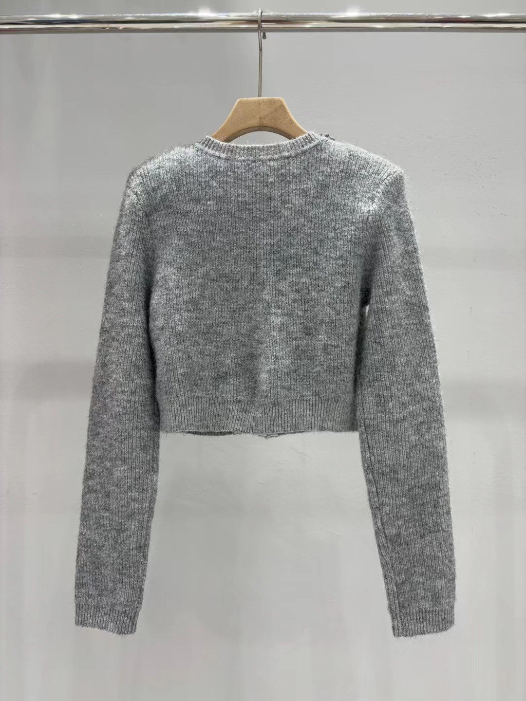 Self-portrait hand-stitched diamond collar knitted cardigan jacket W6012006 - Image 6