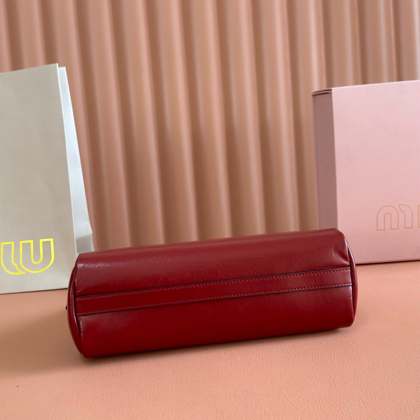 Miu Miu Cognac Caprice Leather Clutch B6012203 - Image 6