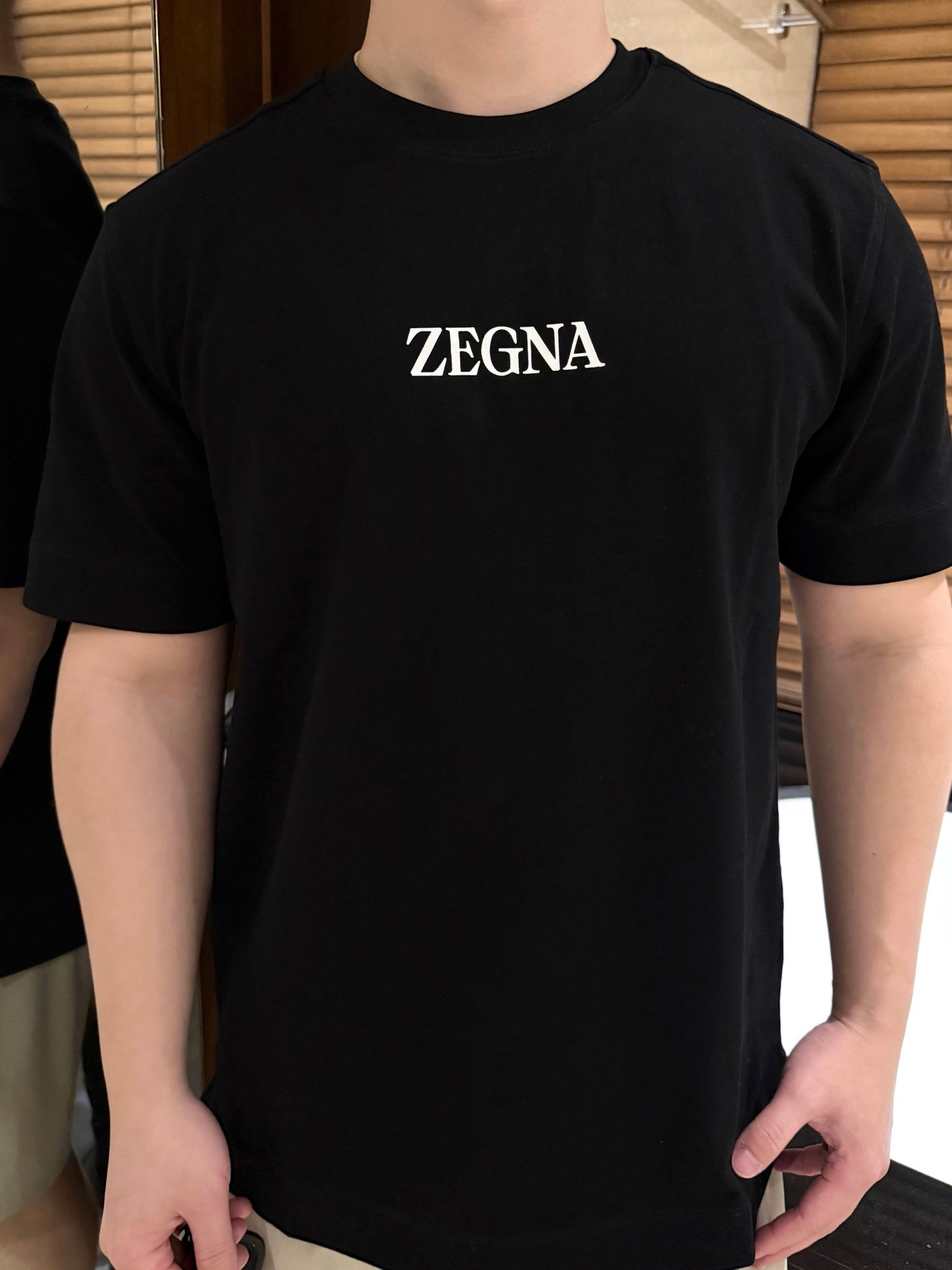 Zegna logo-print Cotton T-shirt M6012203 - Image 12