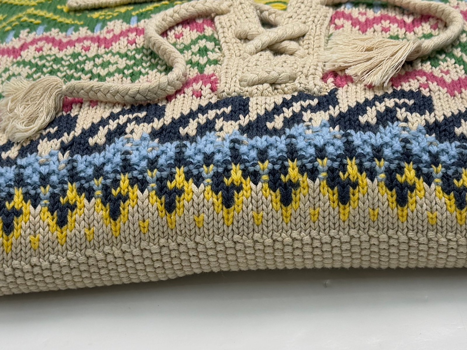 Ralph Lauren Fair Isle Lace-Up Sweater W6012901 - Image 6