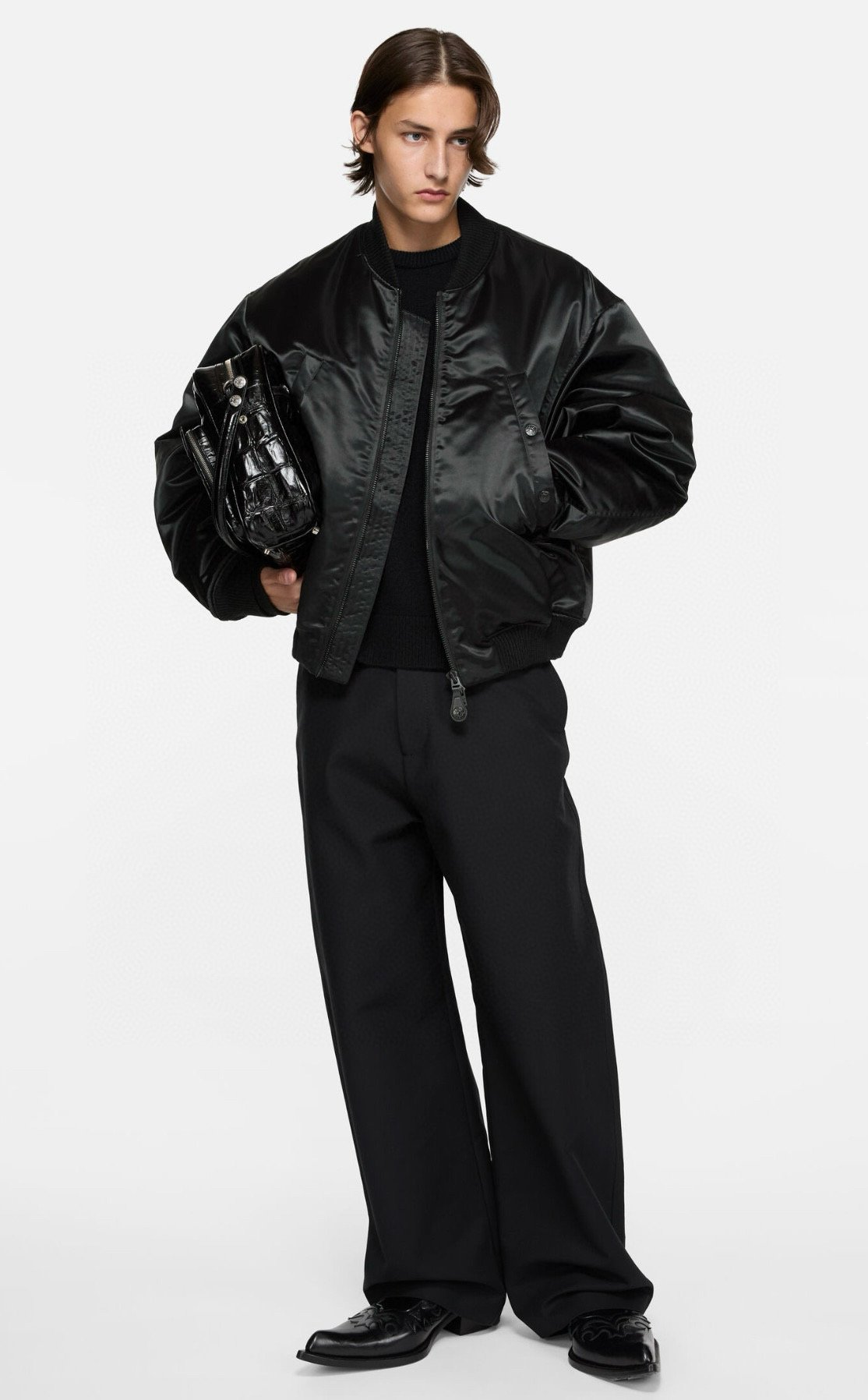 Acne Studios - Bomber jacket logogram M6013001 - Image 9