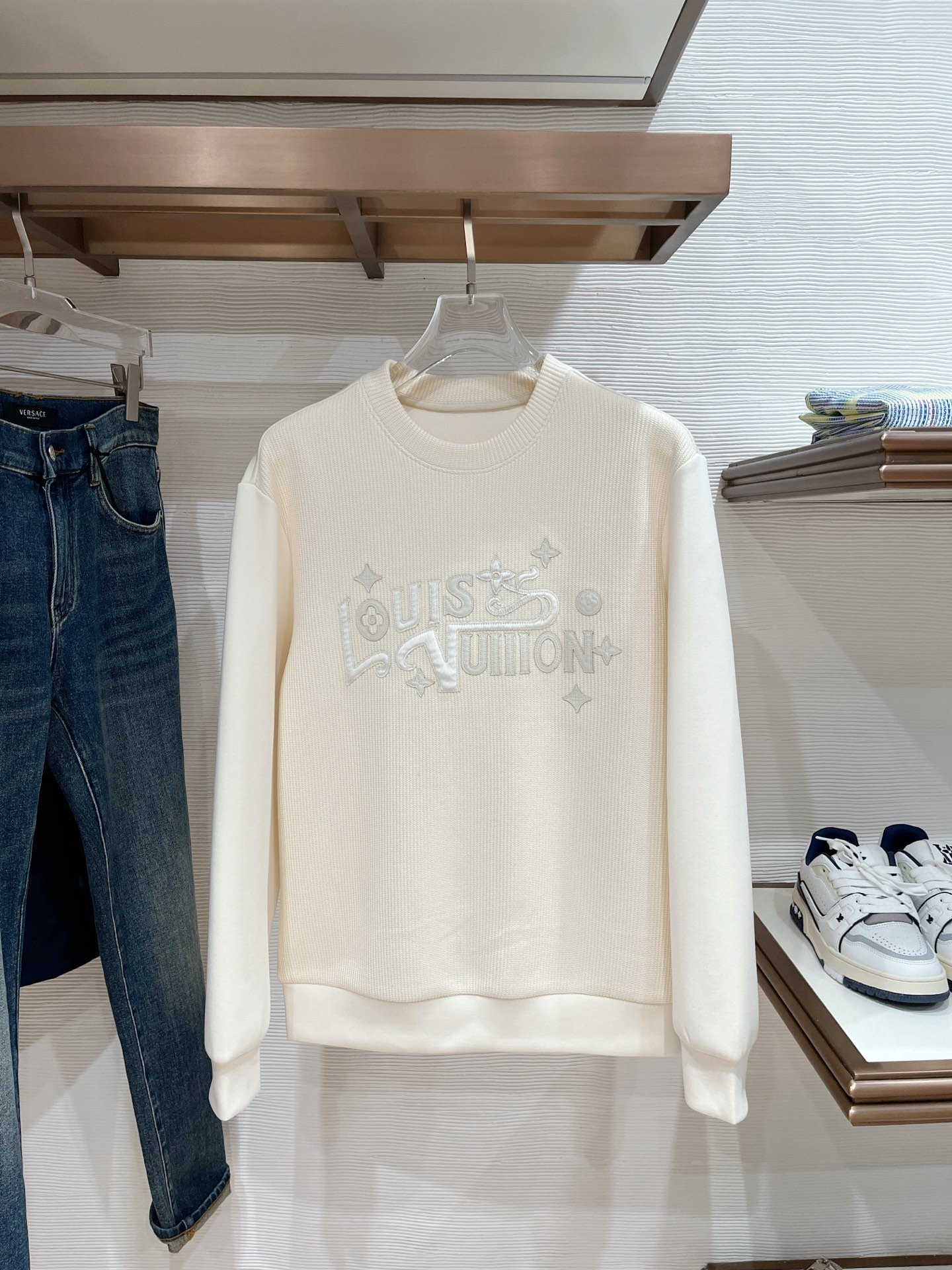LV wool blend pullover knitted sweater M6013006 - Image 3