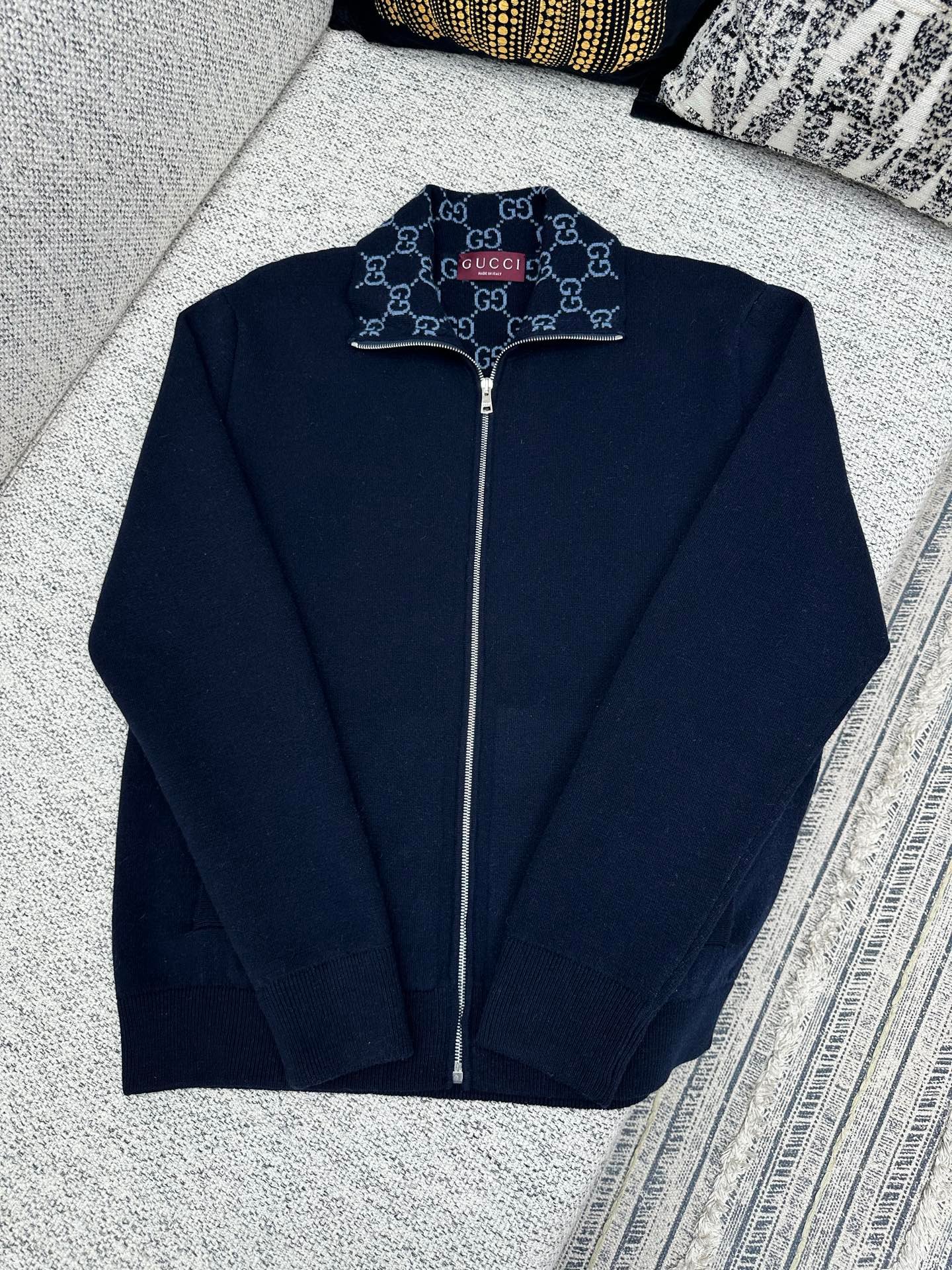Gucci Knit double wool zip jacket M6013101