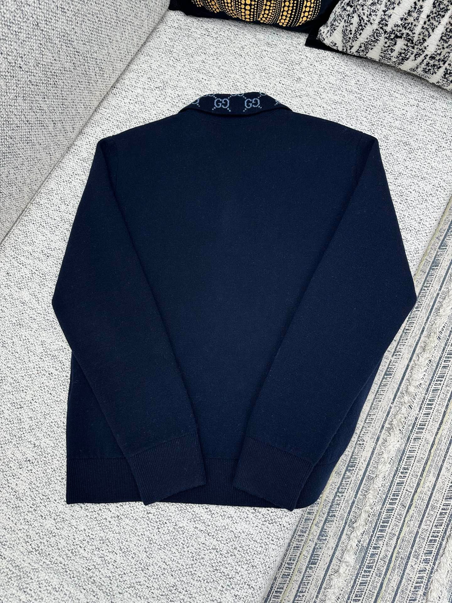 Gucci Knit double wool zip jacket M6013101 - Image 3