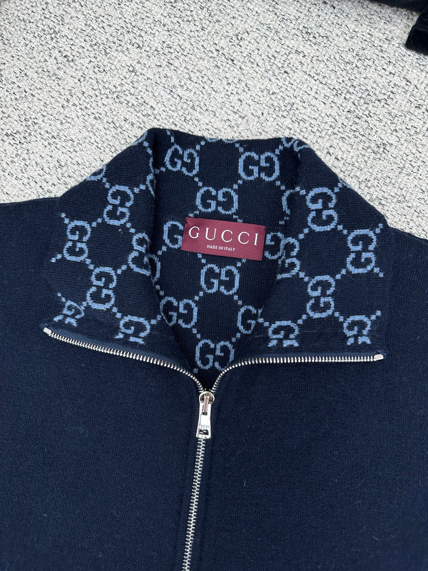 Gucci Knit double wool zip jacket M6013101 - Image 4