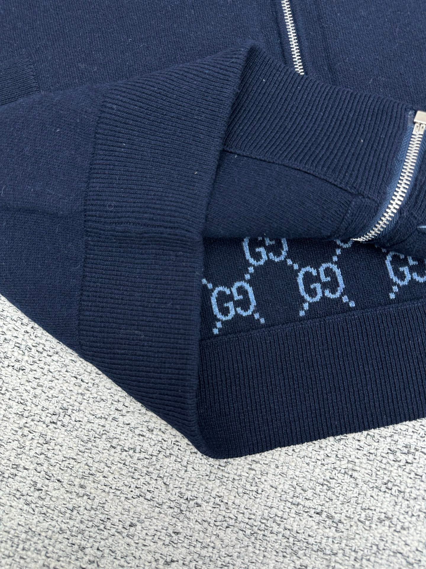 Gucci Knit double wool zip jacket M6013101 - Image 7