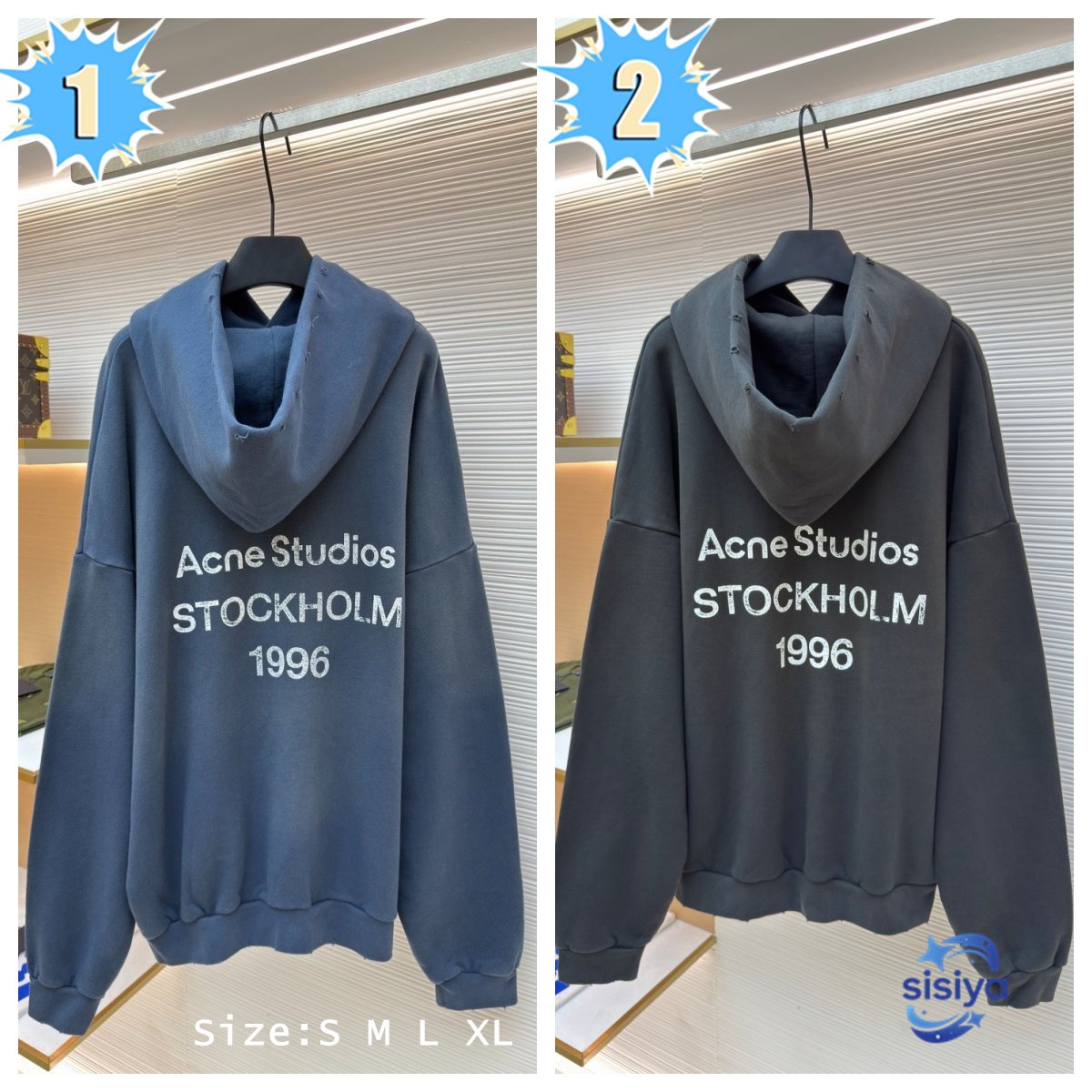 Acne Studios 1996 Faded Print Hooded Sweatshirt M6011905
