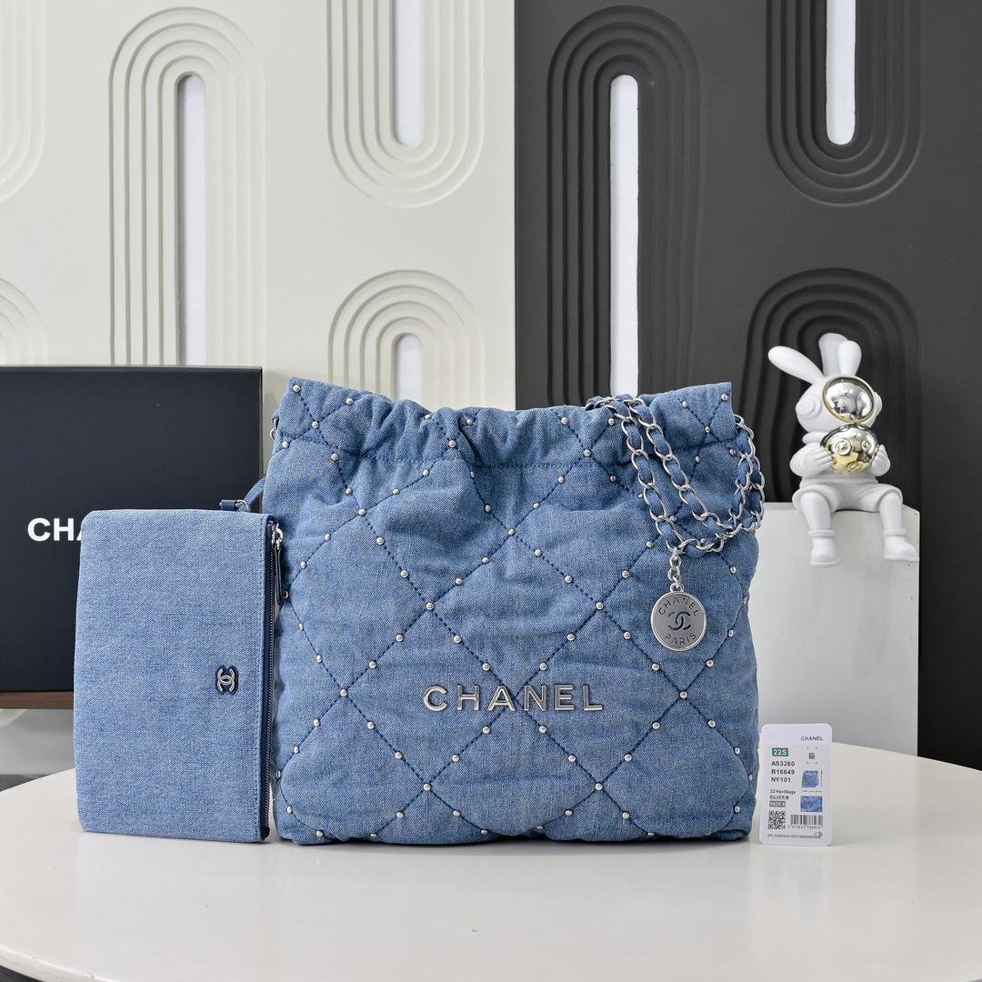 CHANE1 24A denim denim! Cowboy nails beads 22 B6021501