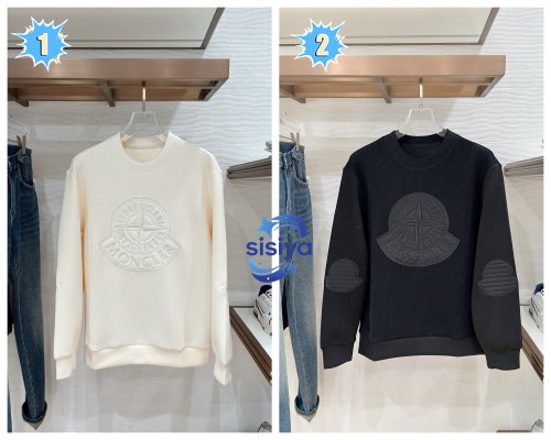 Moncler wool blend pullover knit hoodie M6020204