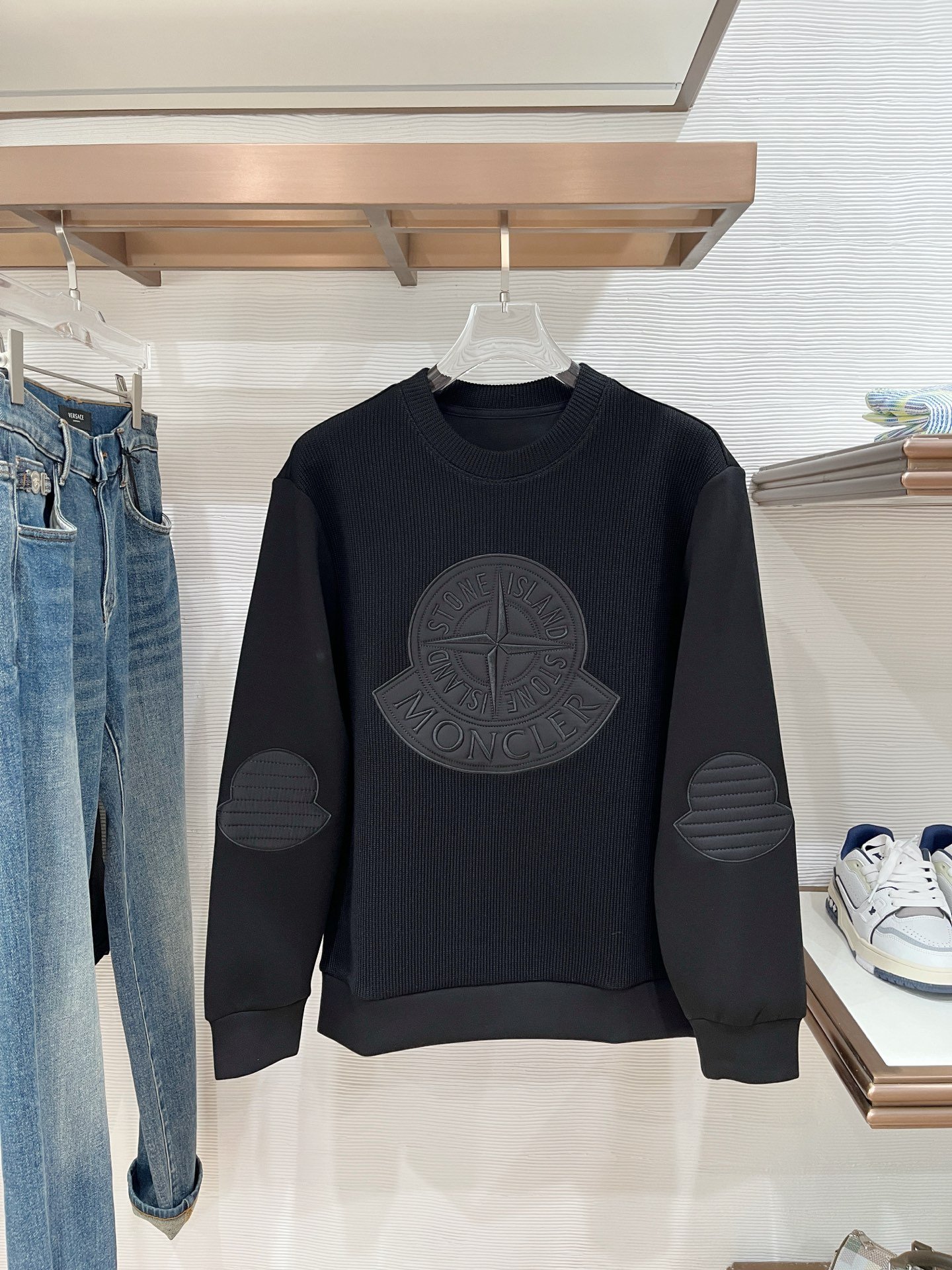 Moncler wool blend pullover knit hoodie M6020204 - Image 2