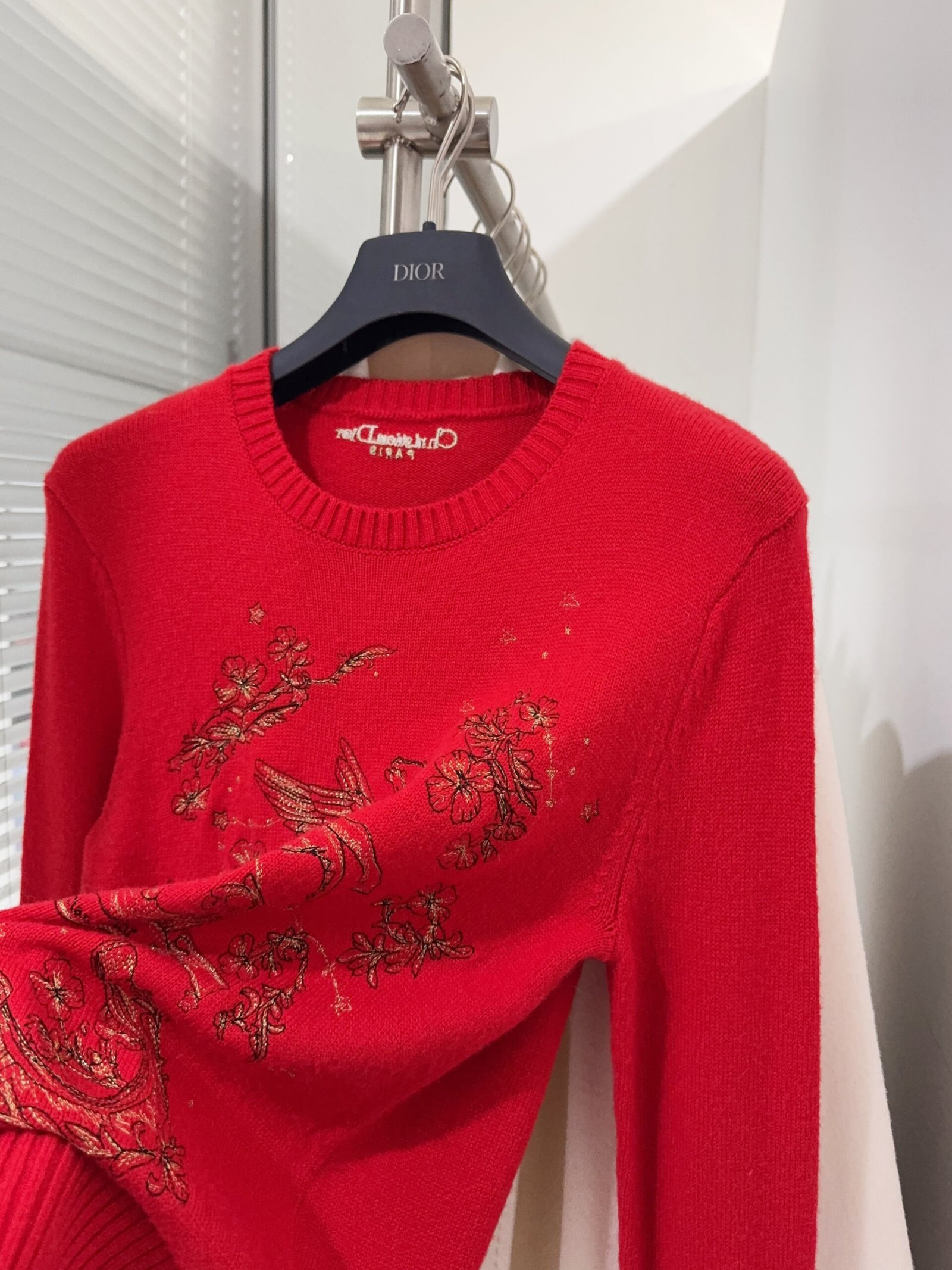 Dior embroidered woolen long-sleeved sweater W6020507 - Image 4