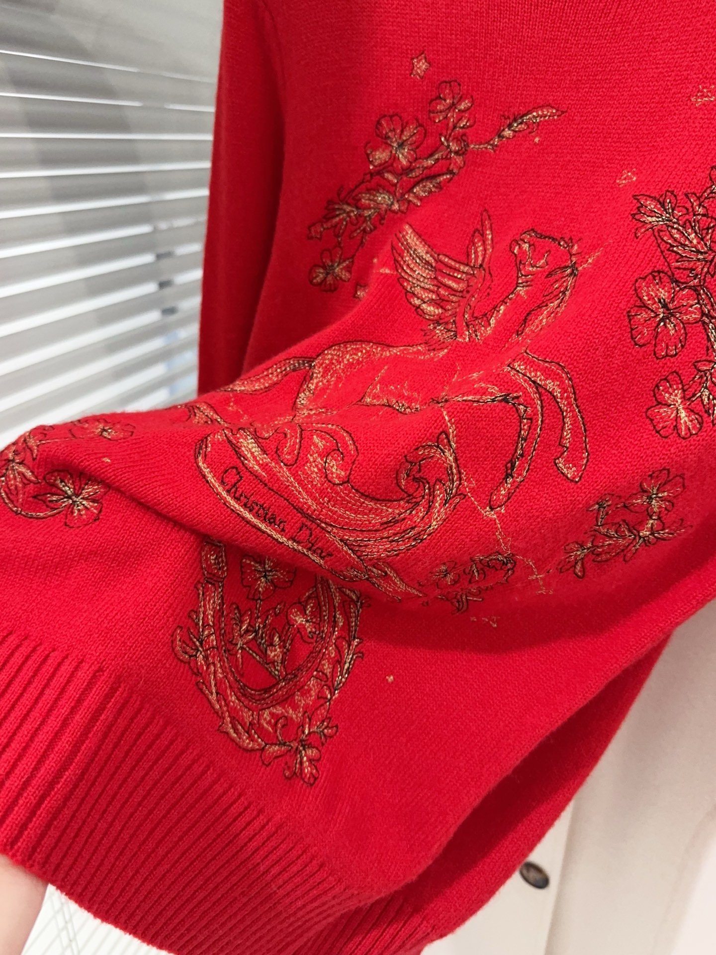 Dior embroidered woolen long-sleeved sweater W6020507 - Image 5