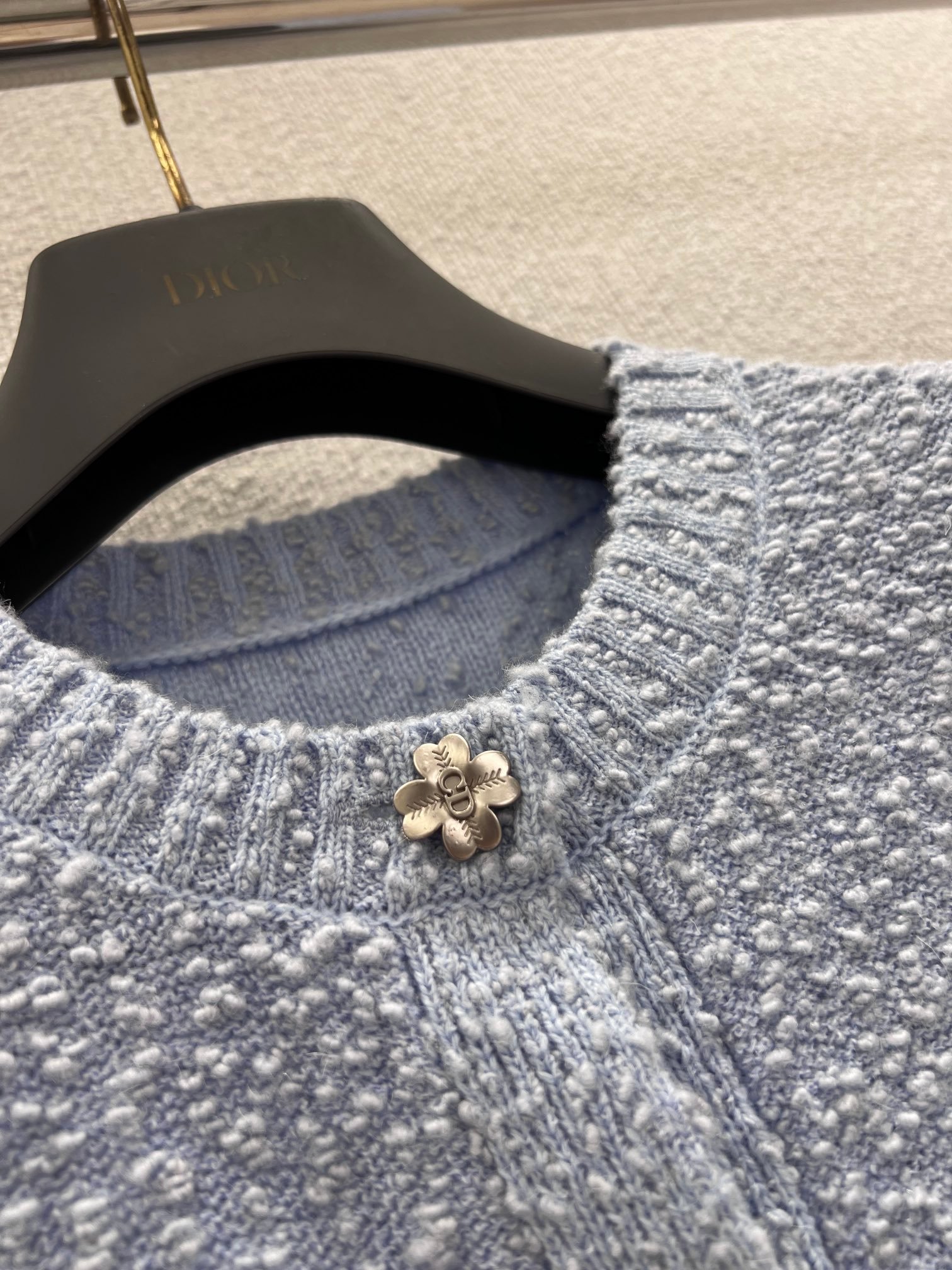 Dior Textured Round-neck Knitted Wool Sweater W6020603 - Image 4