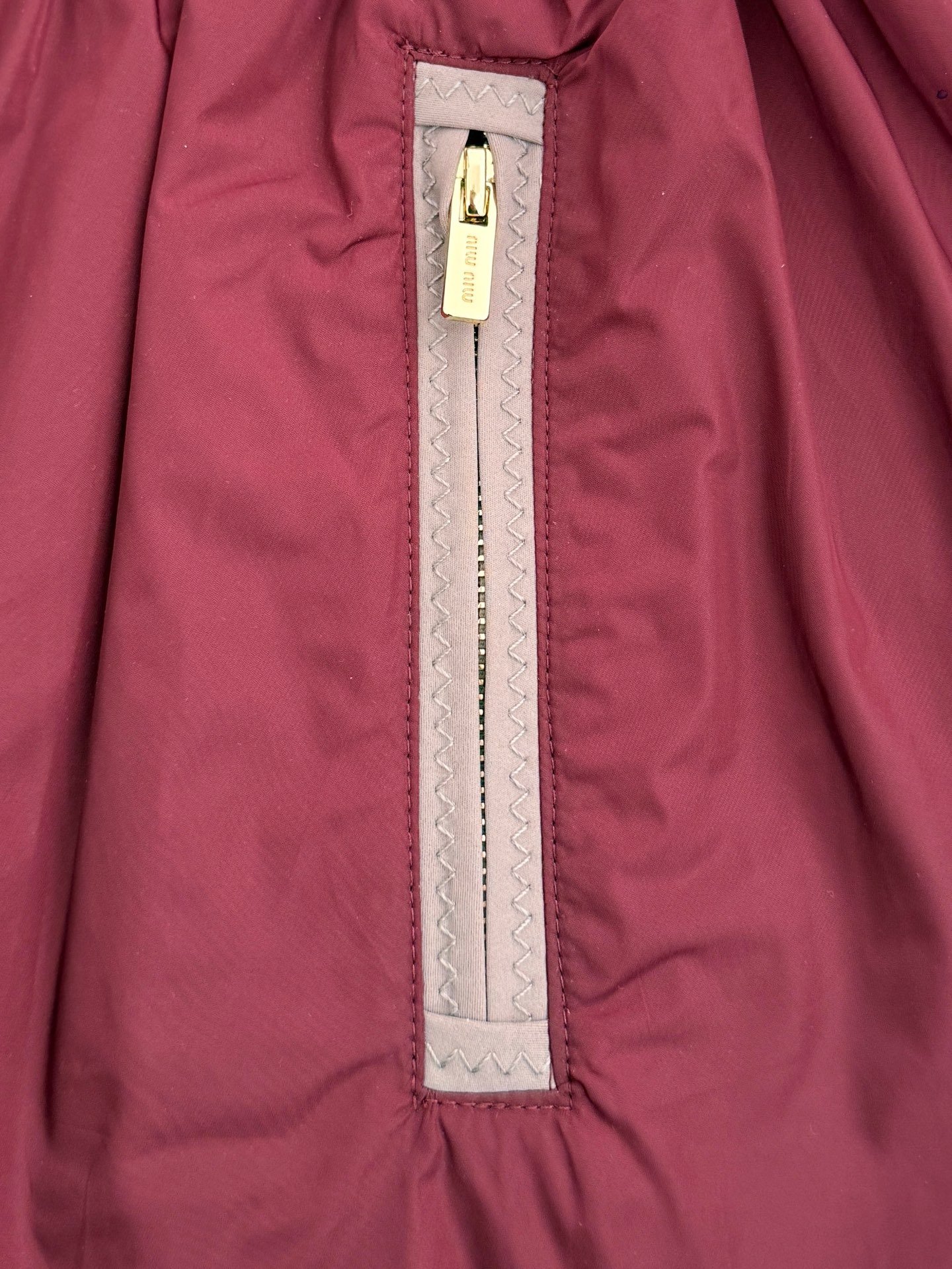 MIUMIU strapless patchwork puff-sleeved dress W6020901 - Image 3