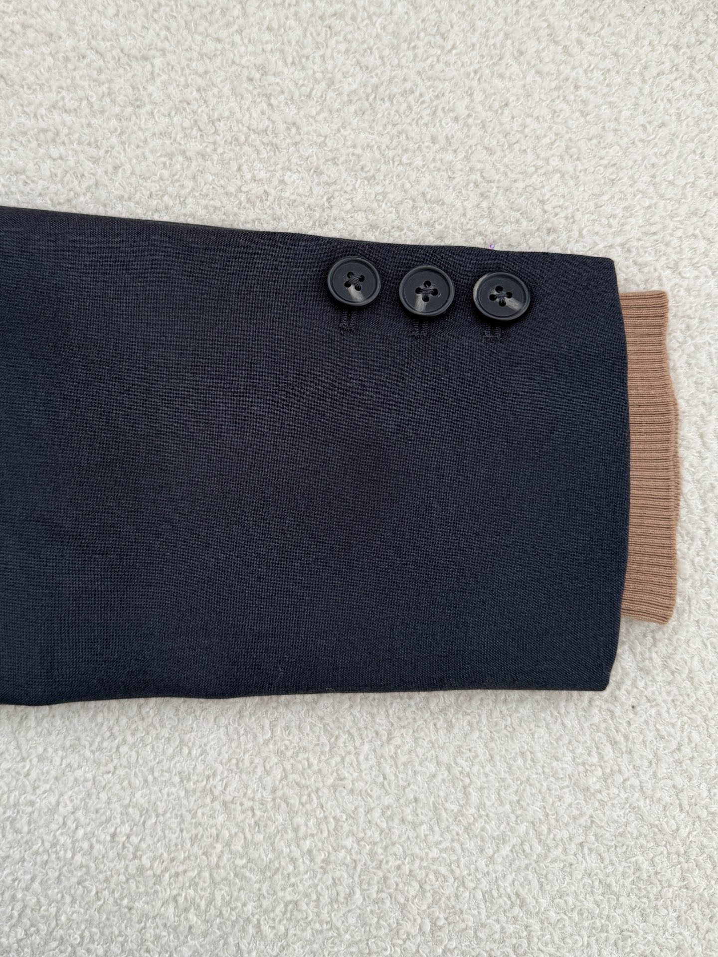 MIUMIU V-neck knitted patchwork blazer W6020902 - Image 3