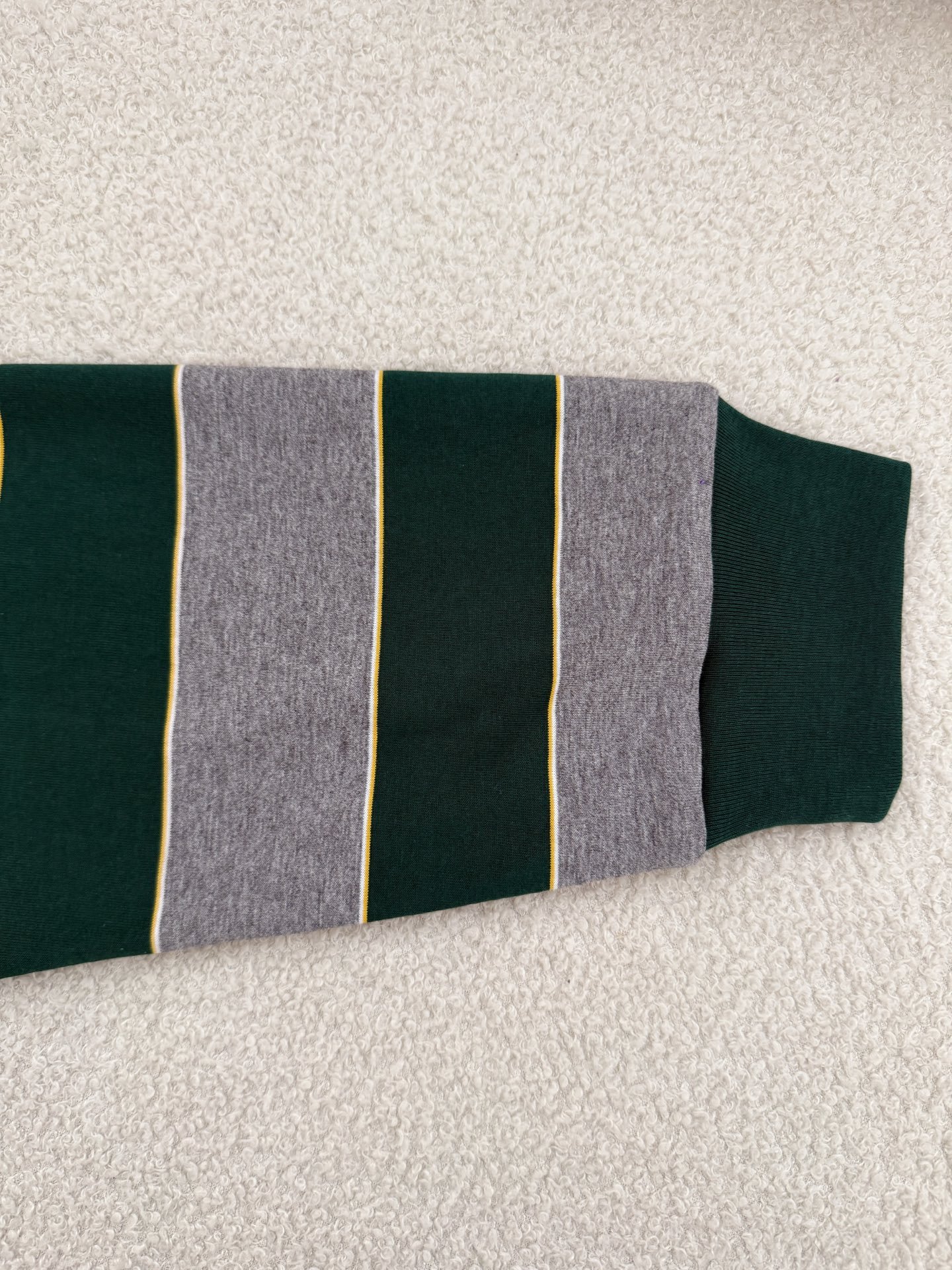 MIUMIU green stripe round-neck long-sleeve T-shirt W6020904 - Image 4