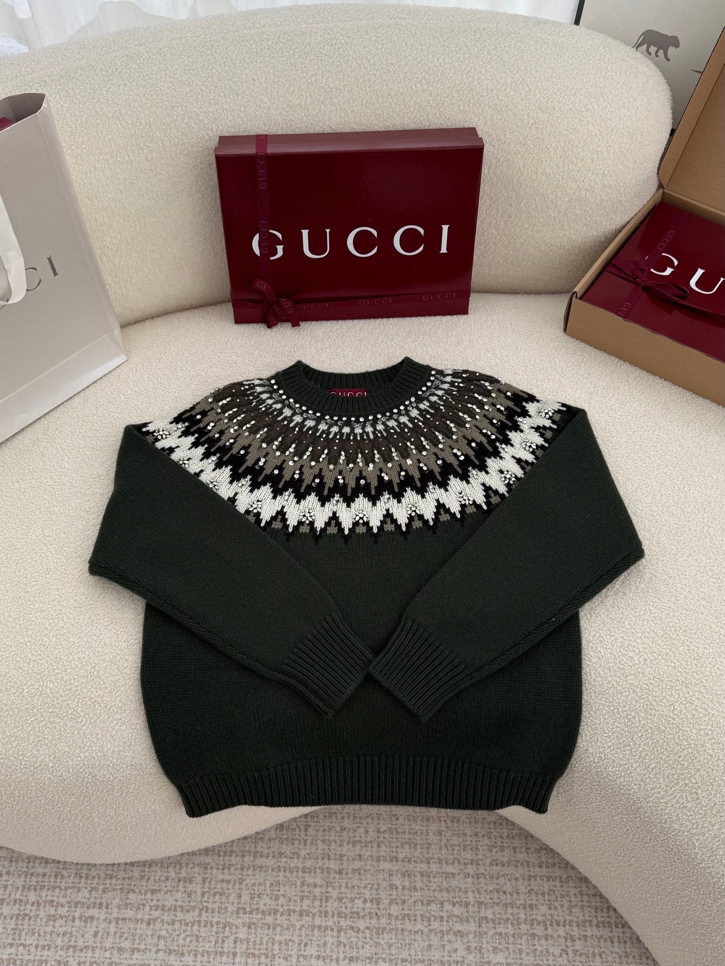 Gucci Norwegian wool jacquard sweater W6021108