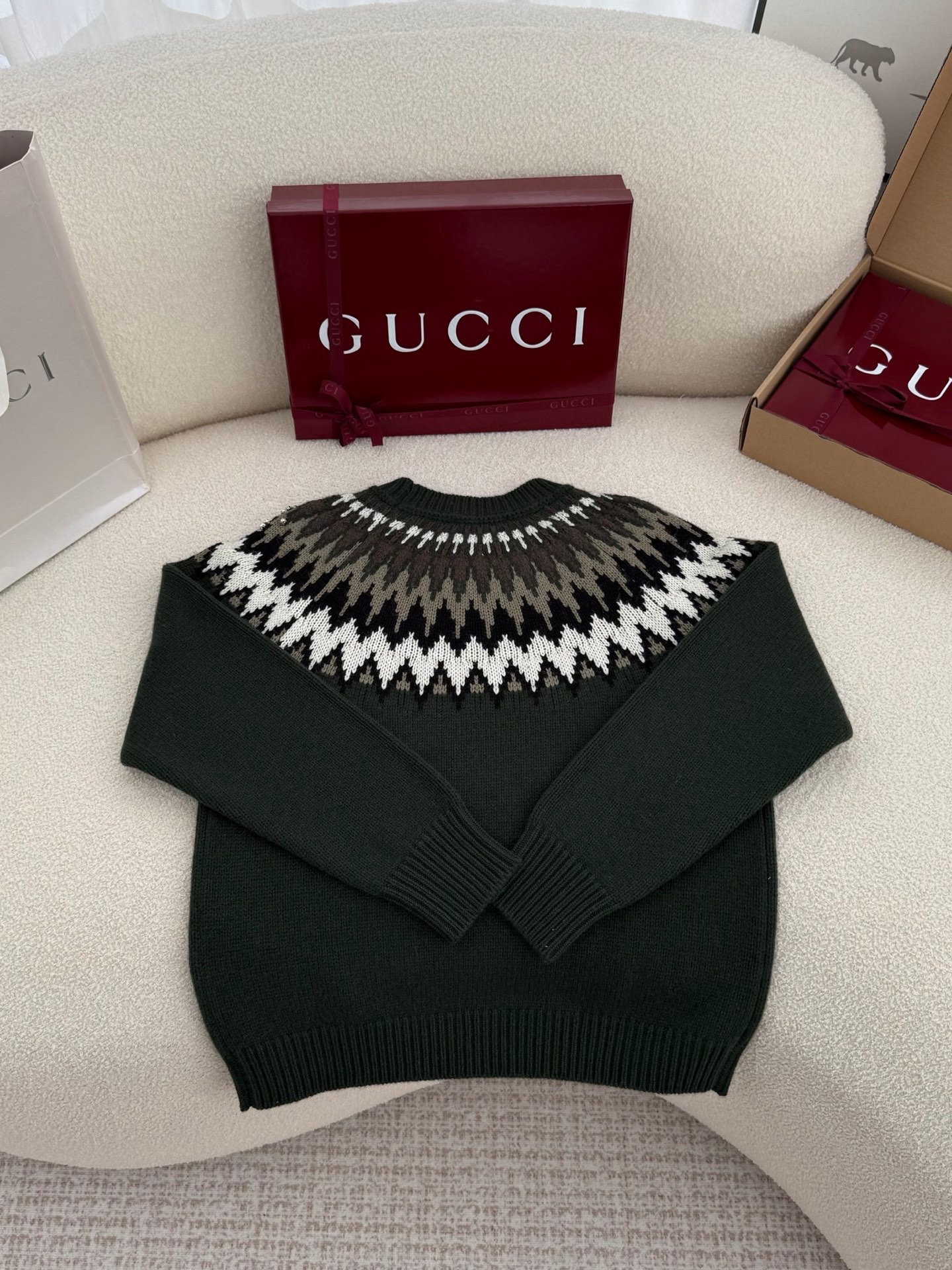 Gucci Norwegian wool jacquard sweater W6021108 - Image 4