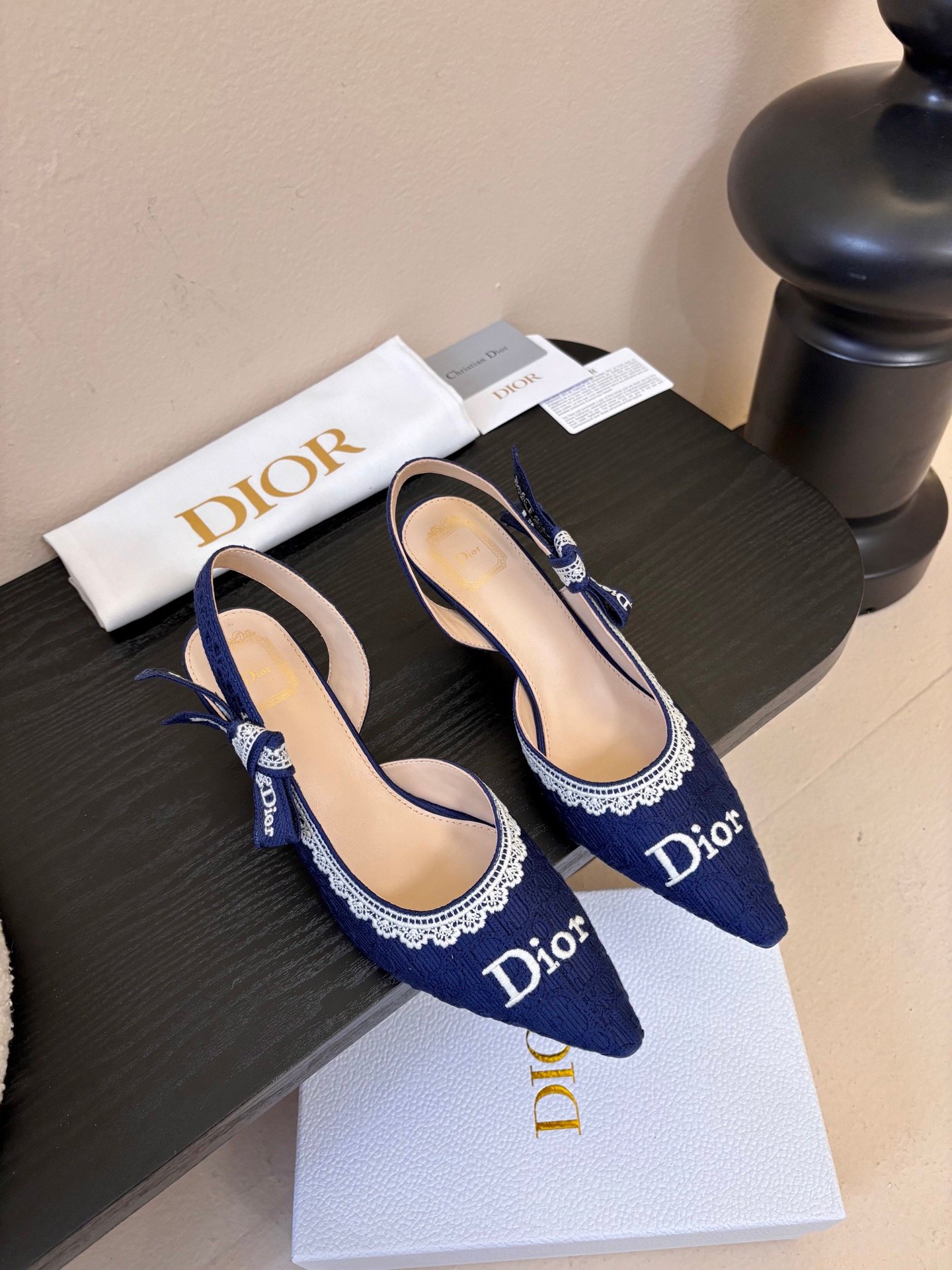 Dior Embroidered Logo Sandals B6021202 - Image 2