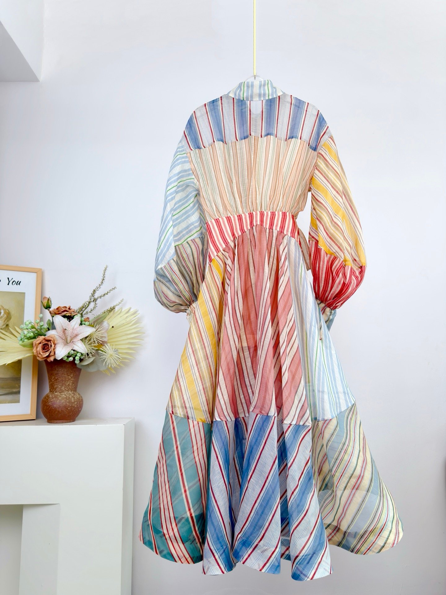 Zimmermann Rebellion Striped Midi Dress W6021205 - Image 4