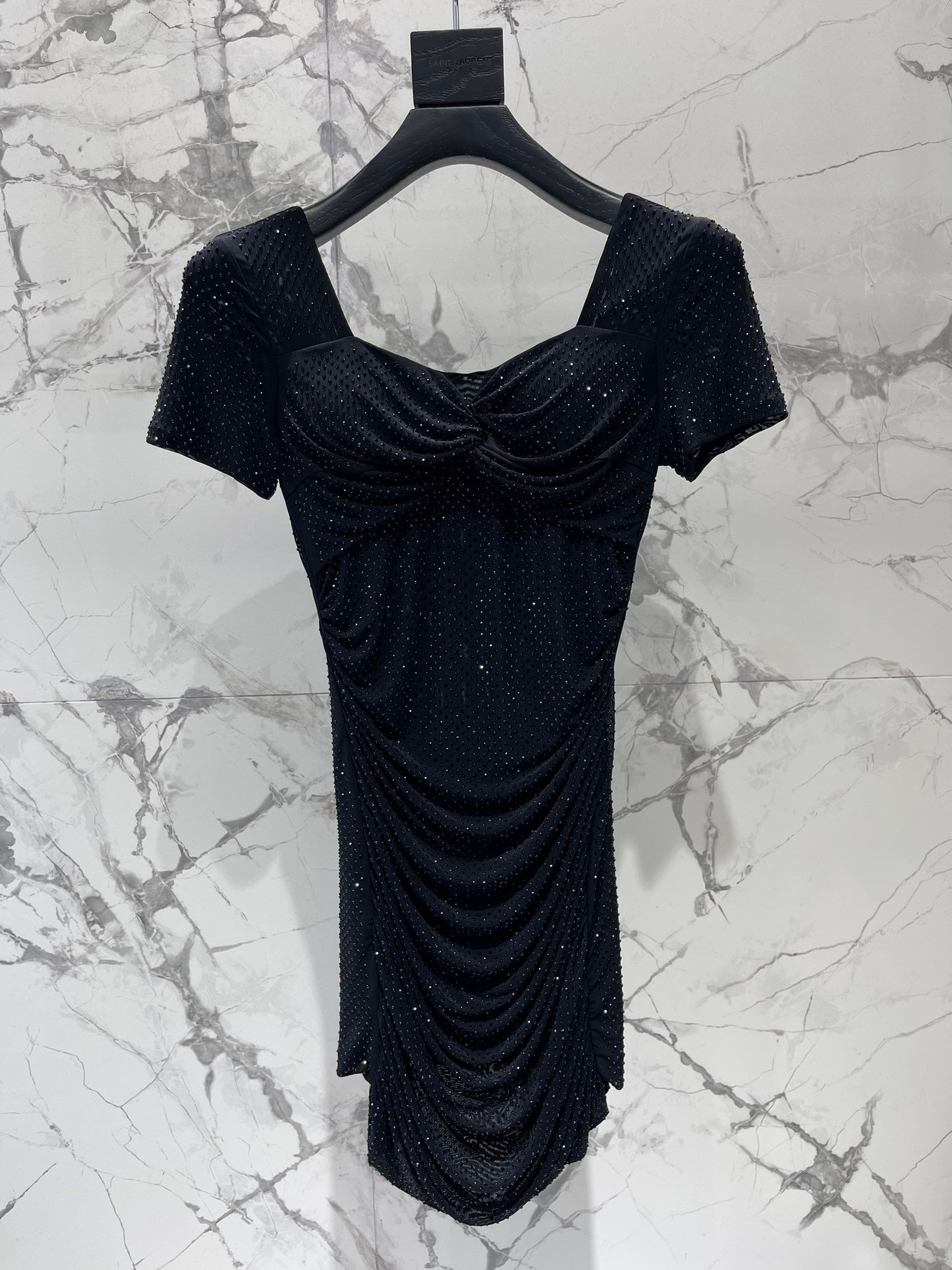 Self-Portrait Net-pleated Ruffled Slimming Dress W6021401 - Image 3